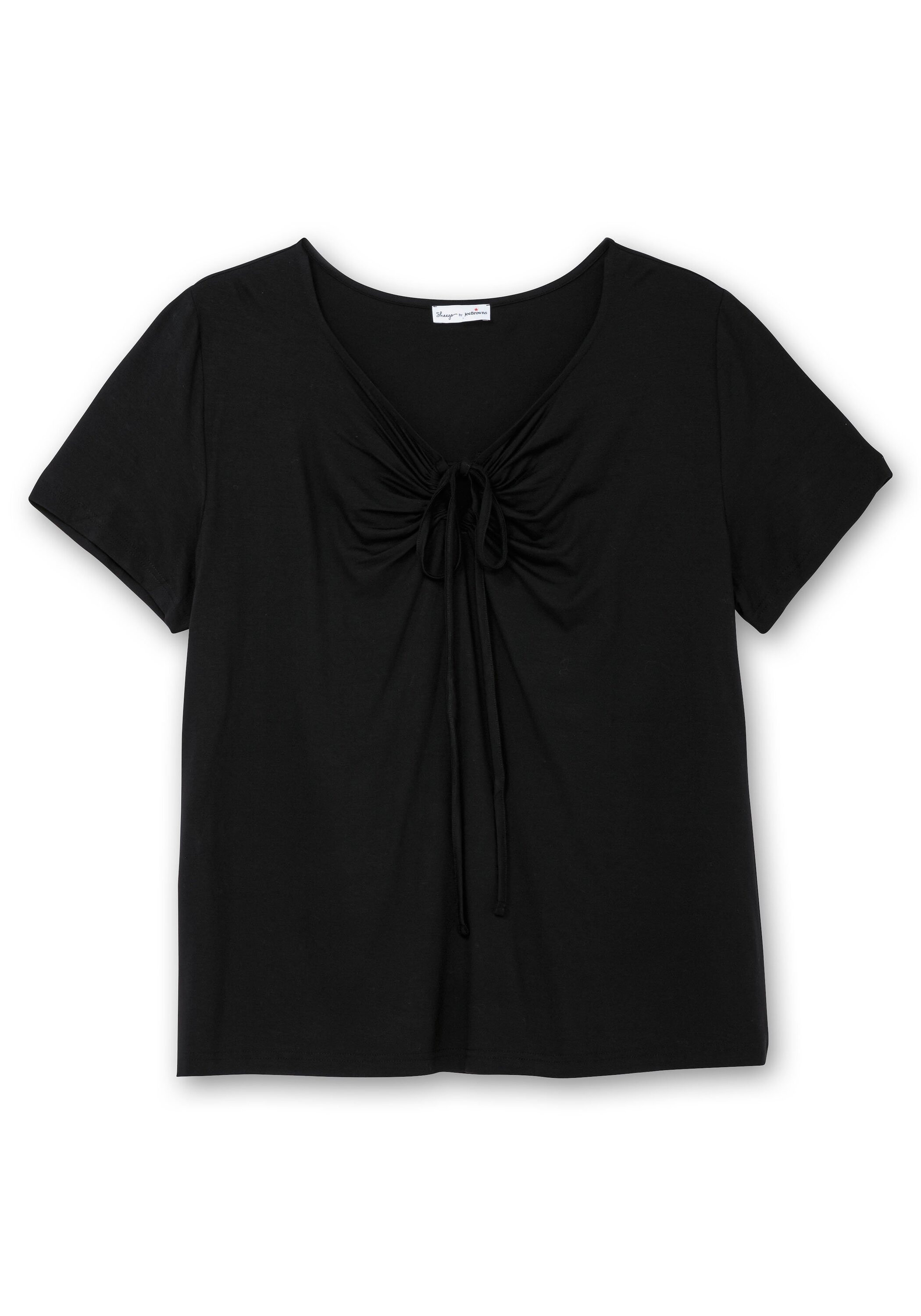 Sheego T-Shirt »Shirt mit Neckholder-Bindeband«