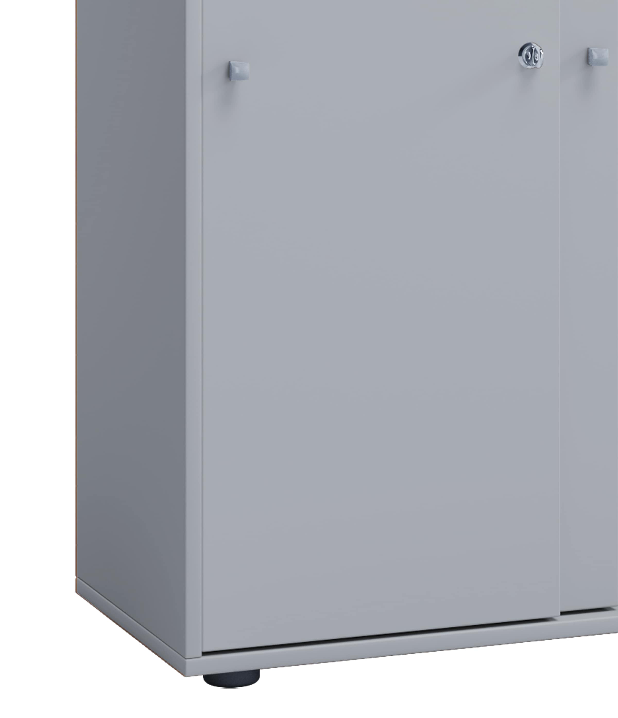 VCM Aktenschrank »VCM Büroschrank mit 5 Fächern | moderner Aktenschrank mit Schiebetüren | Maße ca. B. 70 x H. 184 x T. 37 cm ¿ Lona 5-Fach«, (1 St.)