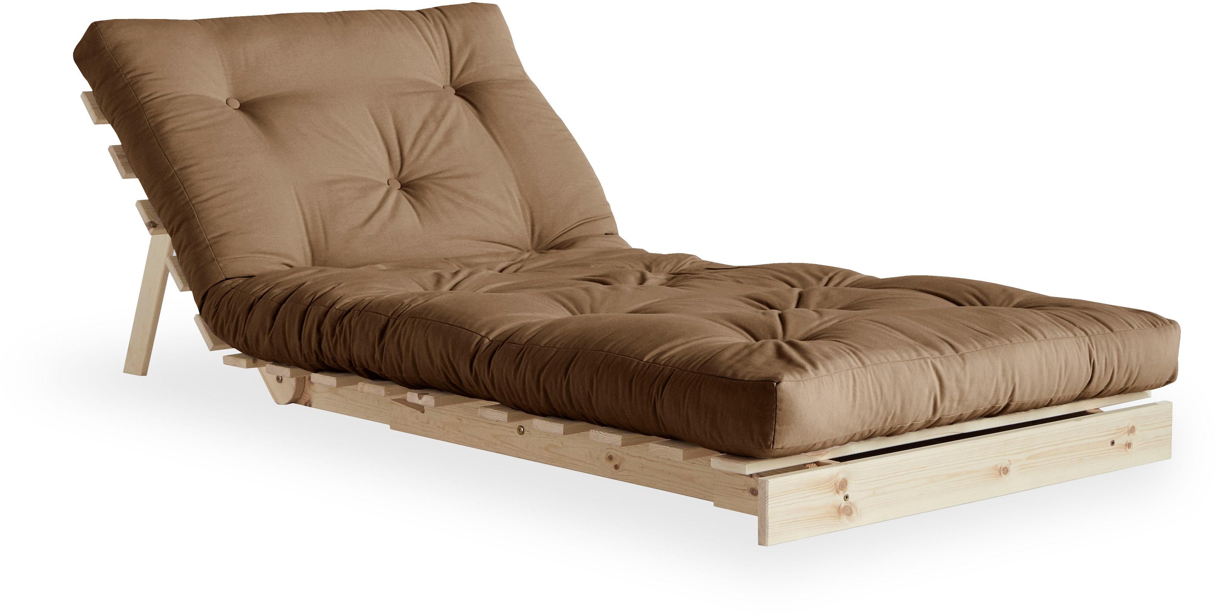 Karup Design Daybett »Daybett Roots Schlafsofa – Gästebett & Sofa aus FSC®-Kiefer«, Inkl. Futonmatratze, in mehreren Größen & Farben erhältlich