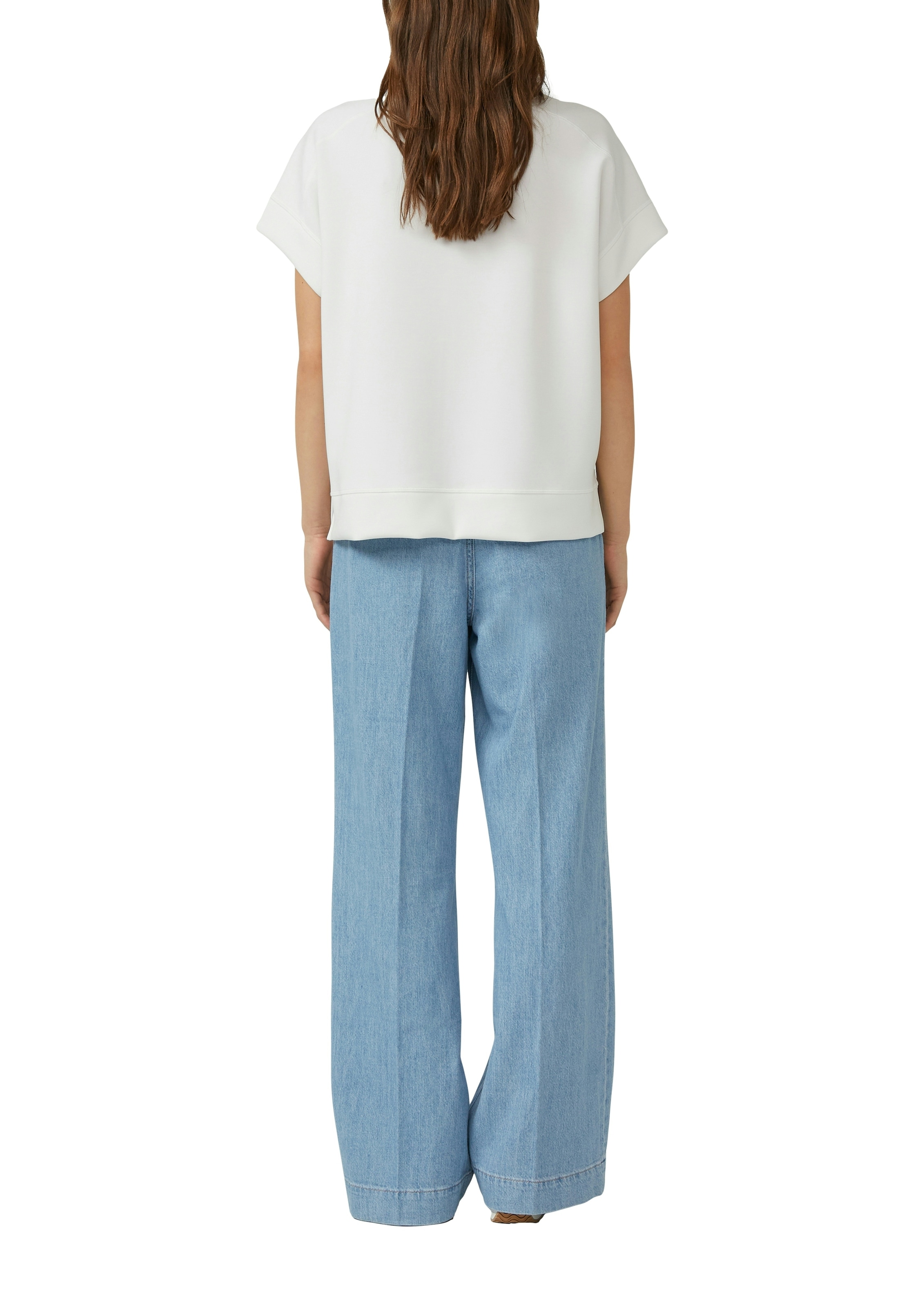 s.Oliver Sweater , Halbarm-Sweater mit Stretch
