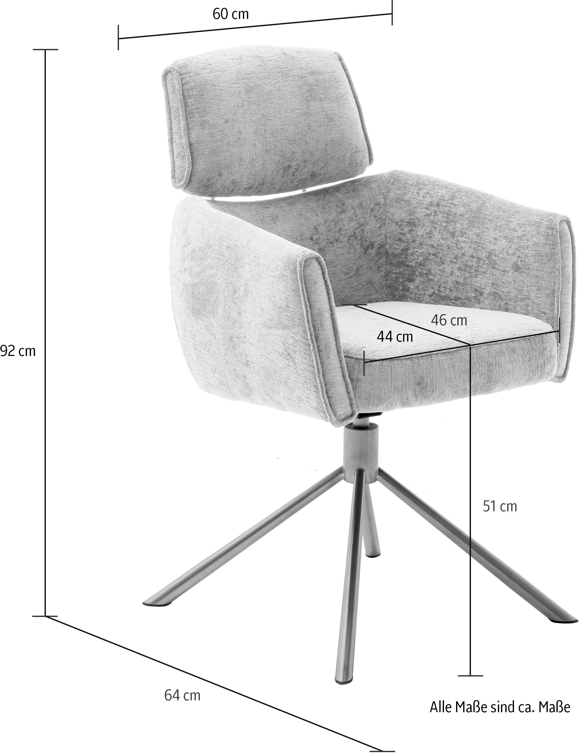 MCA furniture Esszimmerstuhl »QUEBEC«, (Set), 2 St., Drehstuhl,  Belastbarkeit 120 KG online kaufen