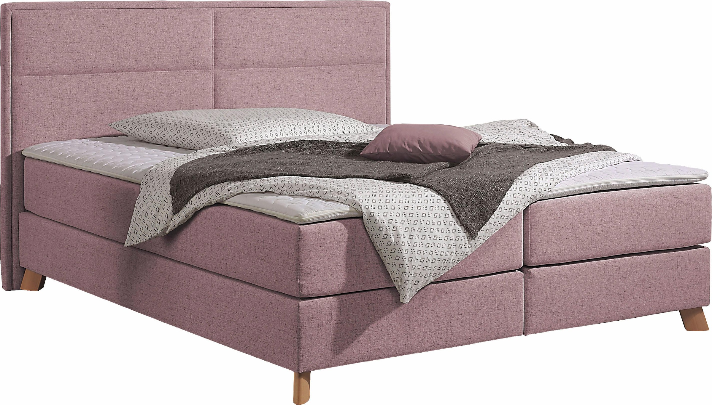 Home affaire Boxspringbett »Caria« in 5 Breiten, 3 Matratzen-Ausführungen, 2 Härtegraden, Topper