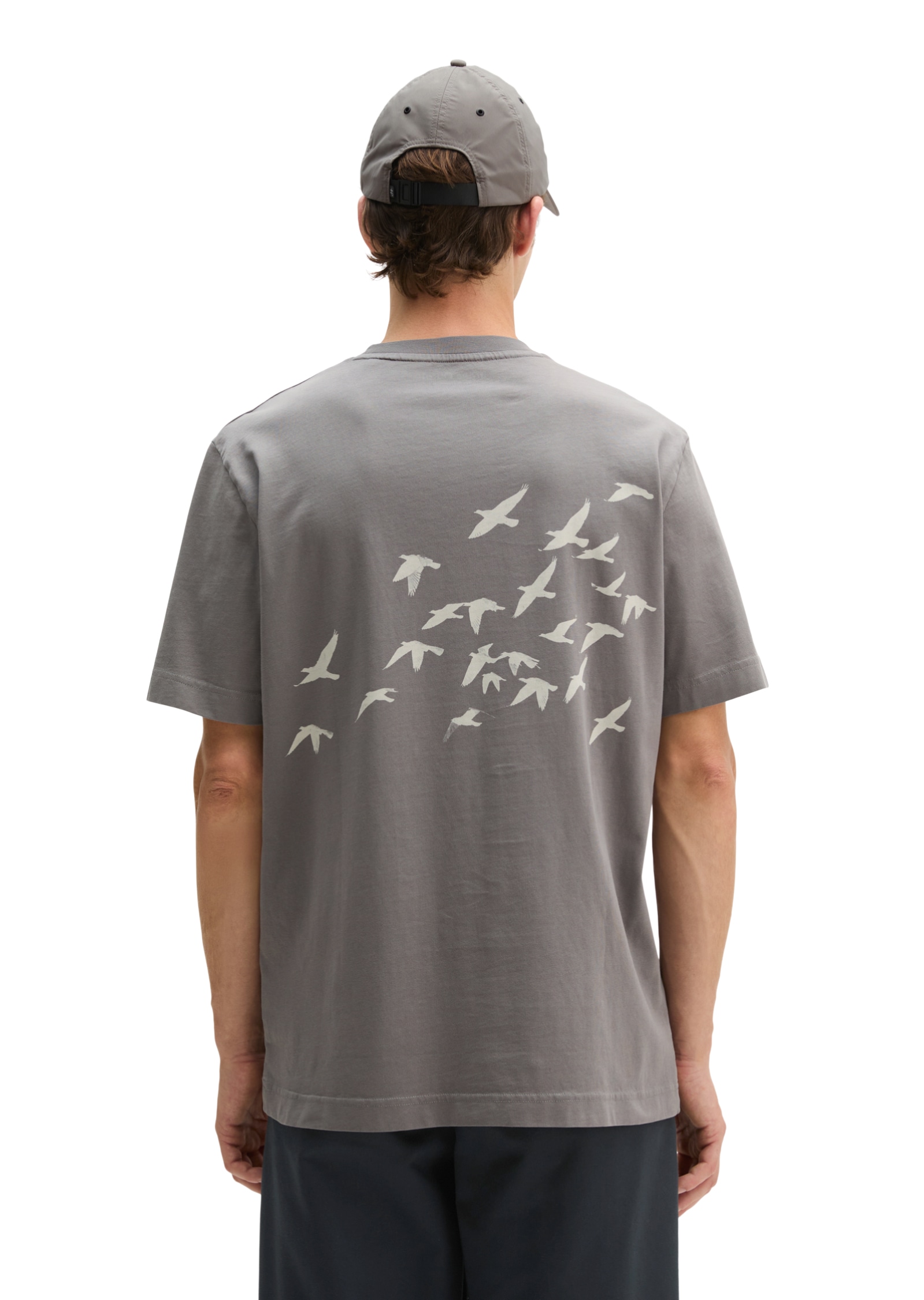 Marc O'Polo T-Shirt regular aus regenerativer Bio-Baumwolle, Rückenprint