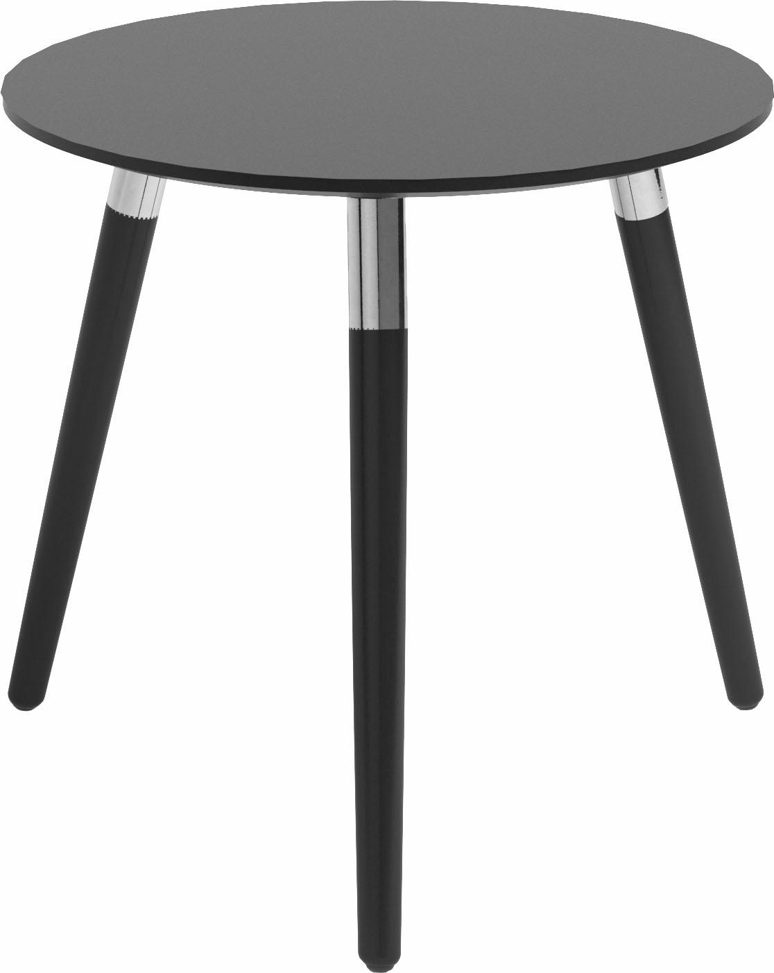 Stressless® Beistelltisch »Style«, mit schwarzen Holzbeinen, Tischplatte in 3 Farben, rund