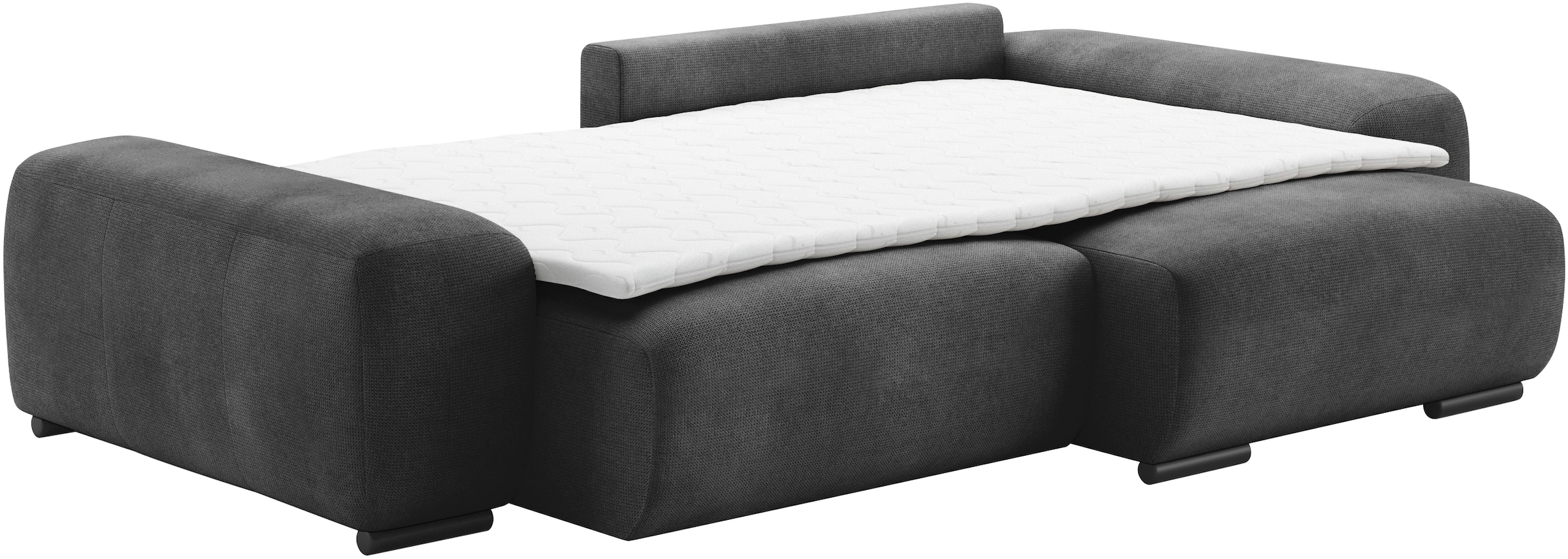 Mr. Couch Polsterecke »Sundance, L-Form«, Dauerschläfer mit Bett, Bettkasten, bis 140 kg belastbar