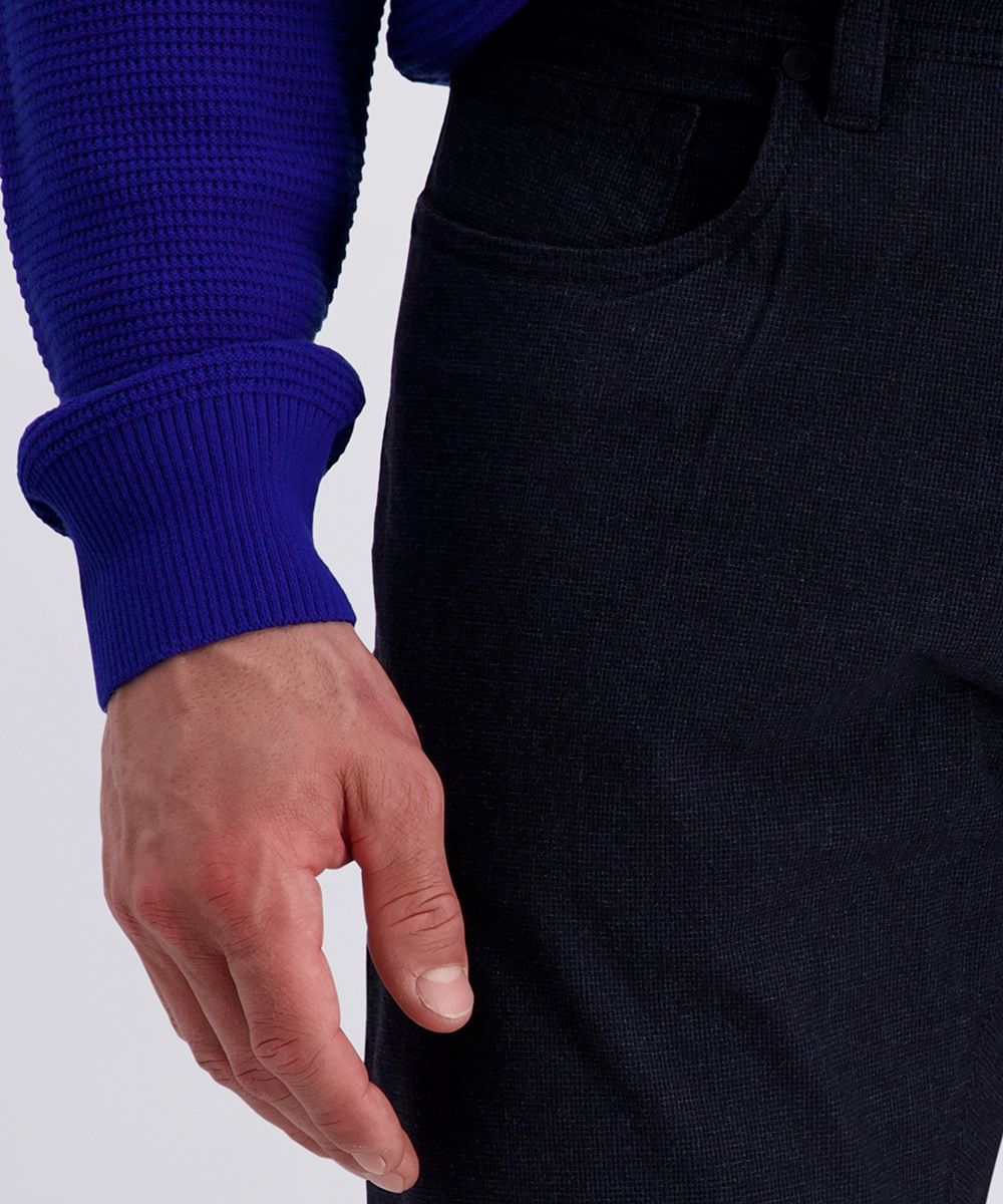 Pierre Cardin 5-Pocket-Hose »PC-Lyon«, fein gemusterst