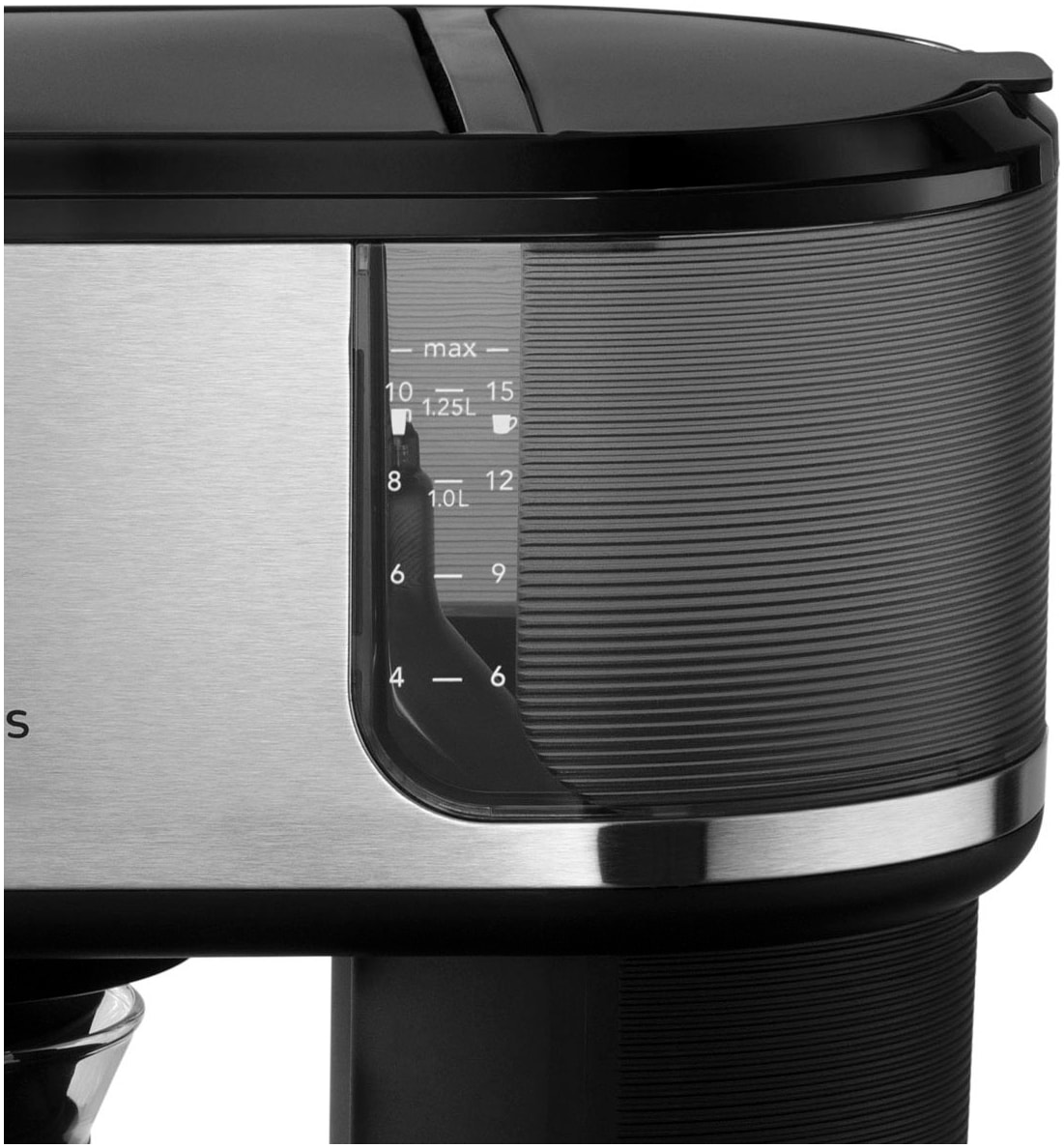 RUSSELL HOBBS Filterkaffeemaschine »Attentiv Black Coffee Bar 26840-56«, 1,25 l Kaffeekanne, Papierfilter, 1x4