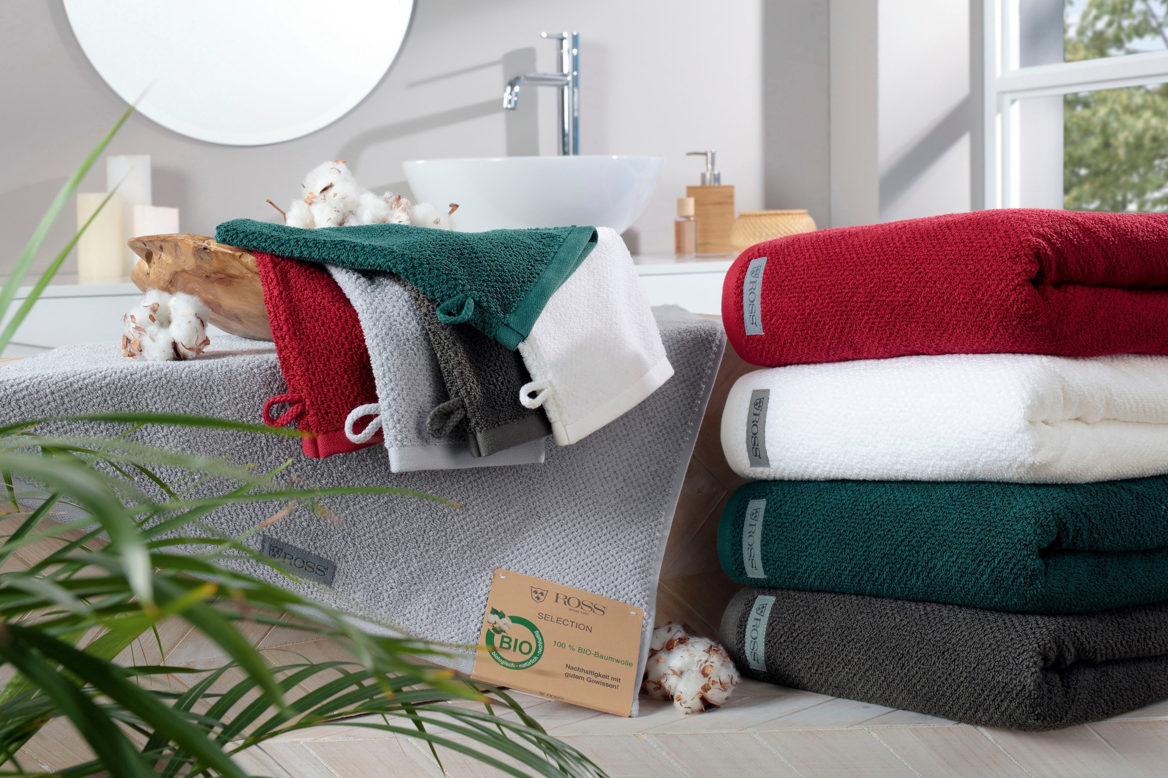 ROSS Waschhandschuh »SELECTION« 100 % Bio-Baumwolle