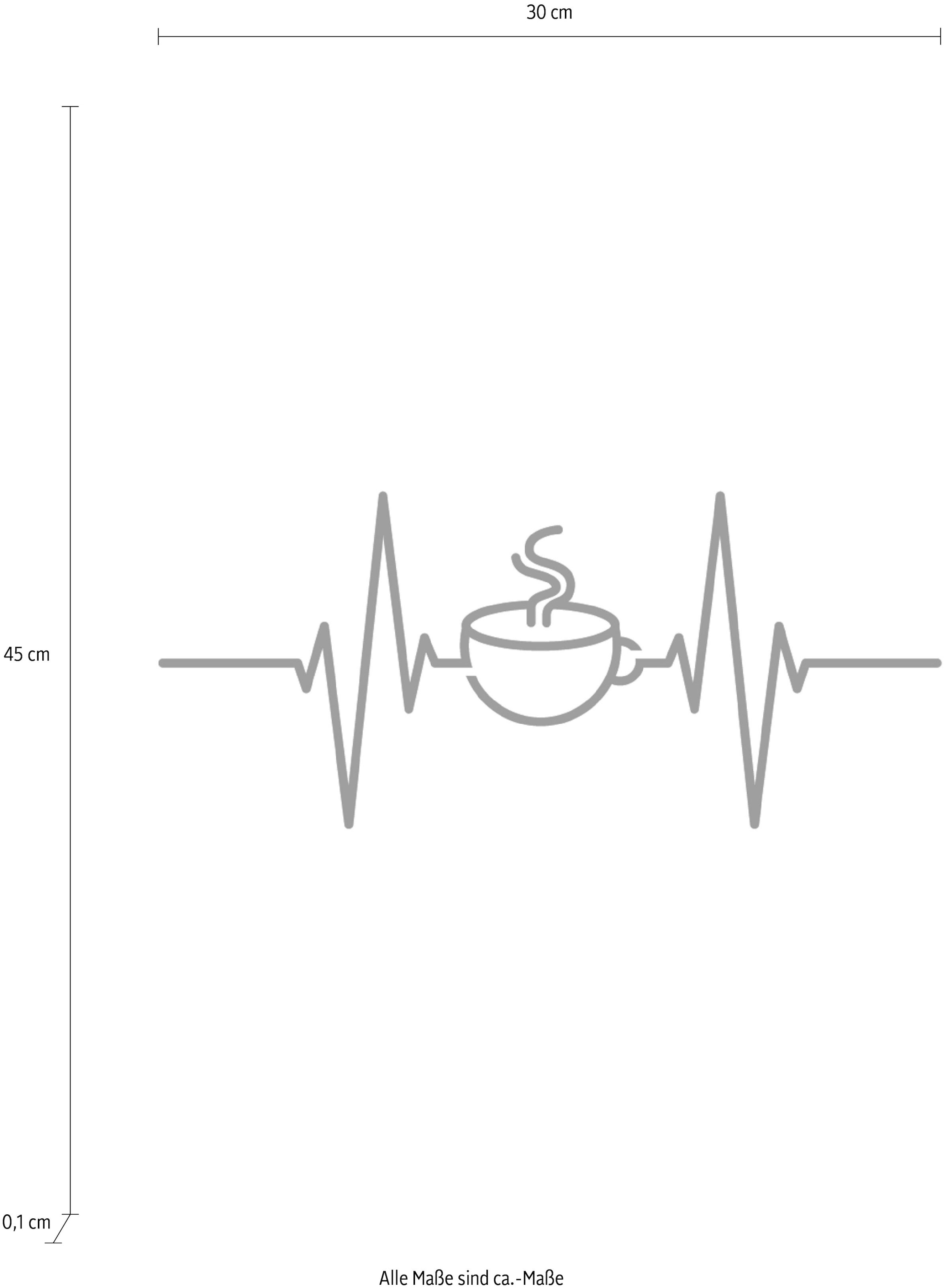 queence Wanddekoobjekt »Kaffee«, Motiv auf Stahlblech online bei OTTO