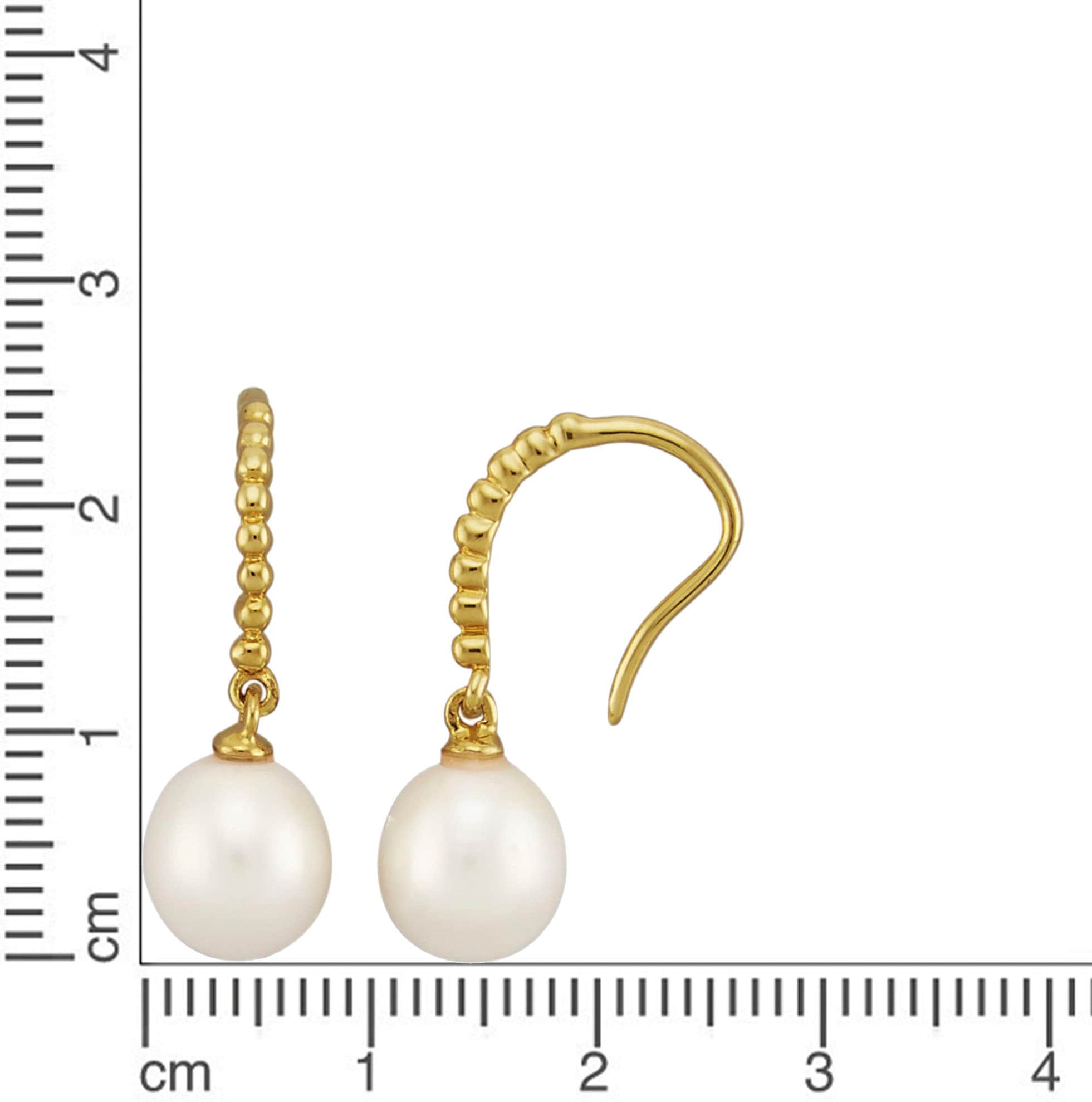 Firetti Paar Ohrhaken »Schmuck Geschenk Silber 925 Ohrschmuck Ohrringe«, mit Süßwasserzuchtperle