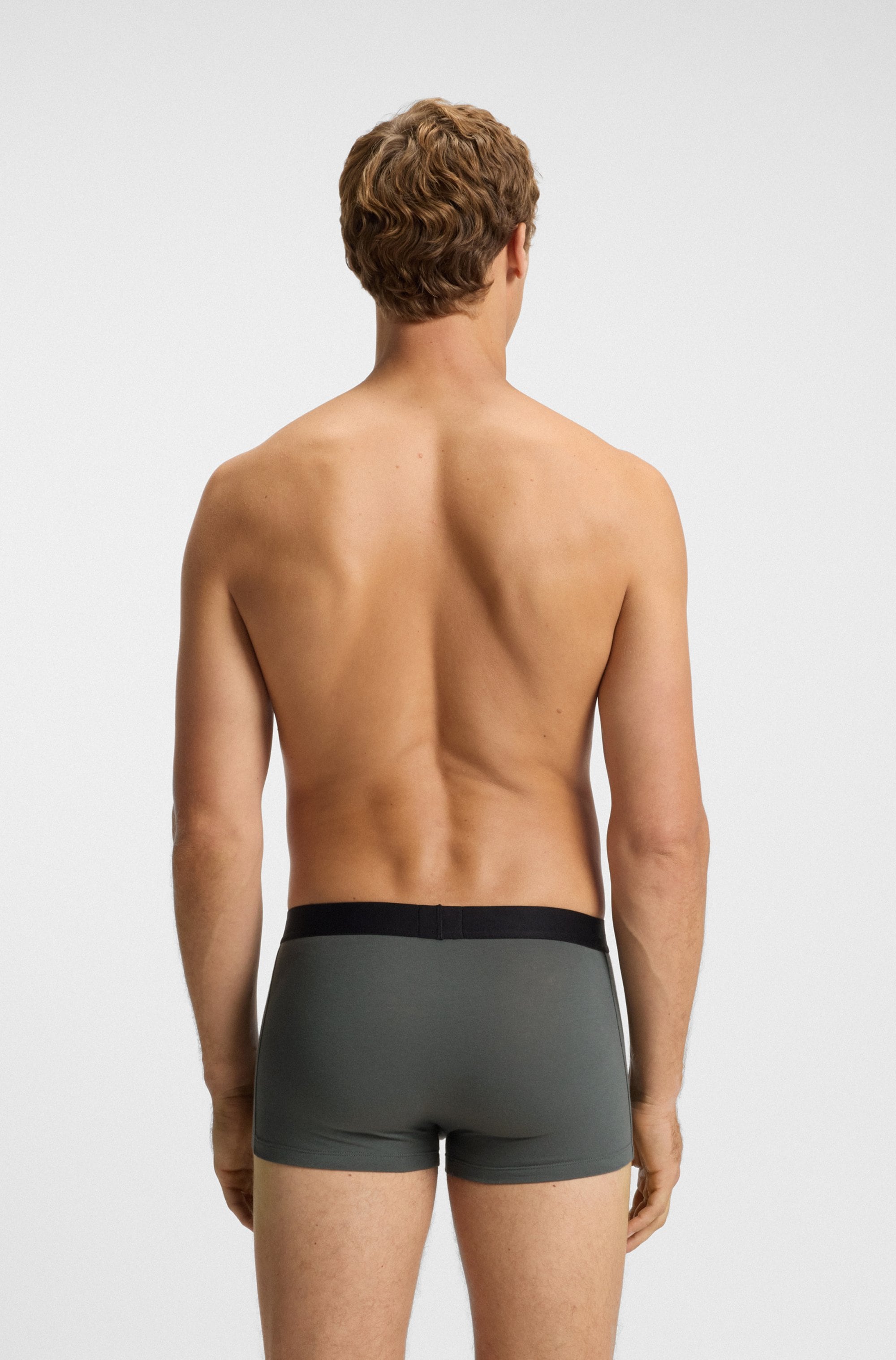 BOSS Trunk »3P Trunk BOSS ONE x David Beckham«, mit unifarbenen Bund