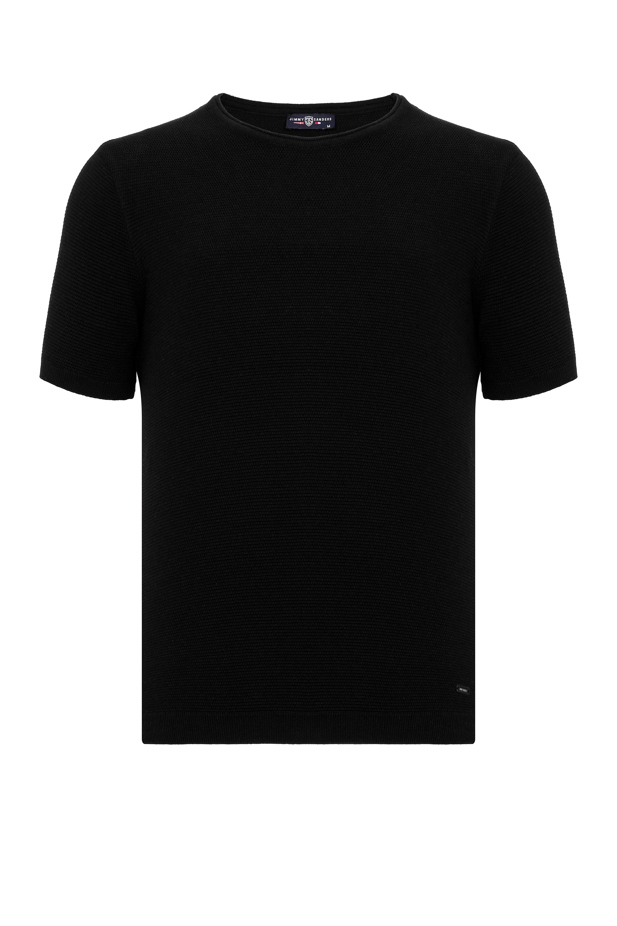 Jimmy Sanders T-Shirt, Zetico mit unifarbenem Stoff