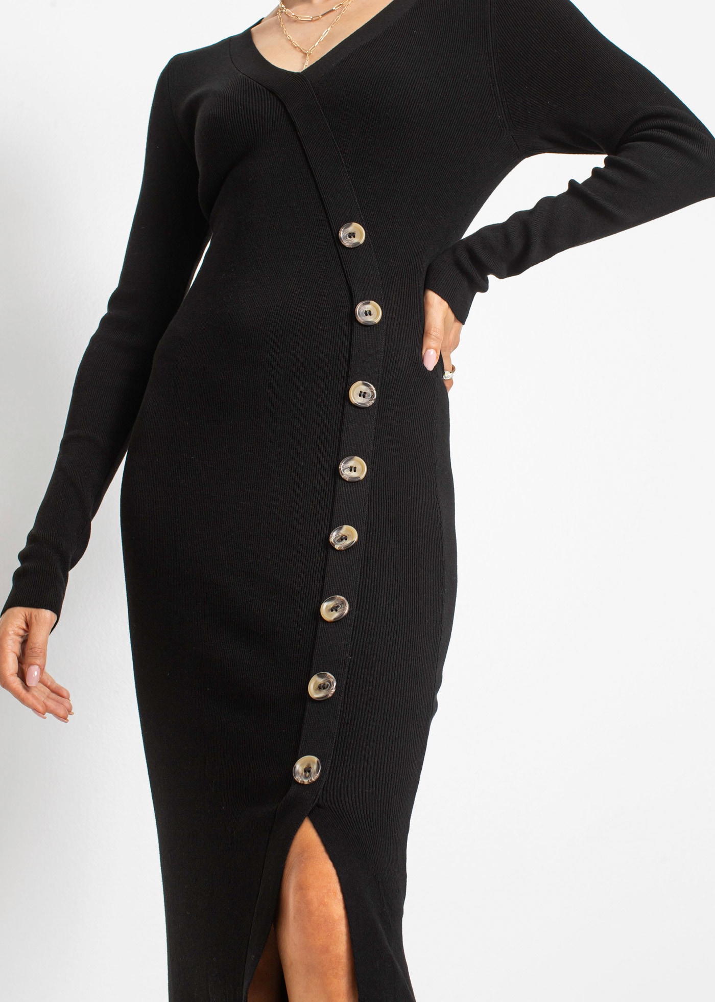 bonprix Strickkleid »Strickkleid aus Viskose-Mix« Strickkleid aus Viskose-Mix