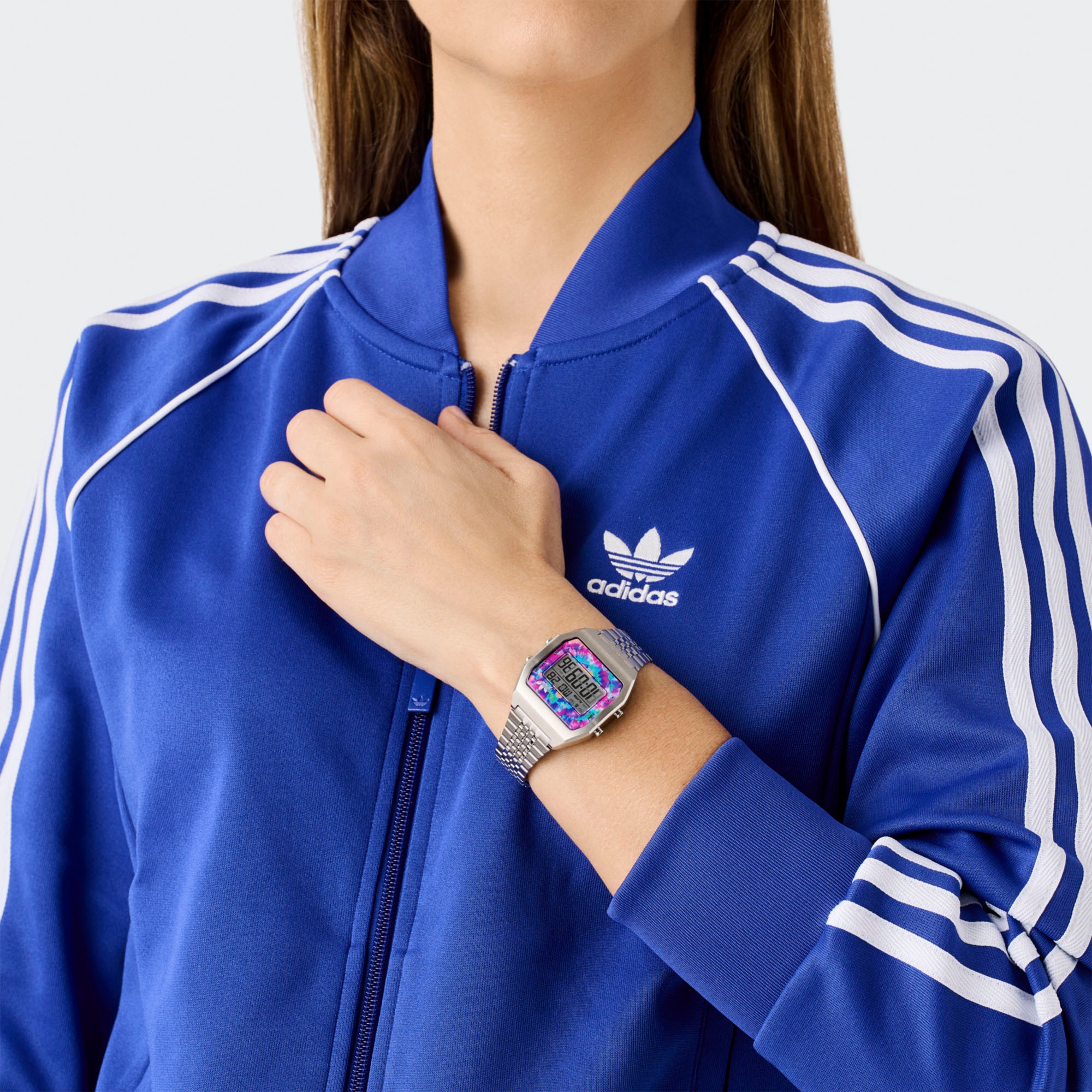 adidas Originals Digitaluhr »DIGITAL TWO«, Quarzuhr, Armbanduhr, Herrenuhr, Damenuhr, unisex, Edelstahlarmband