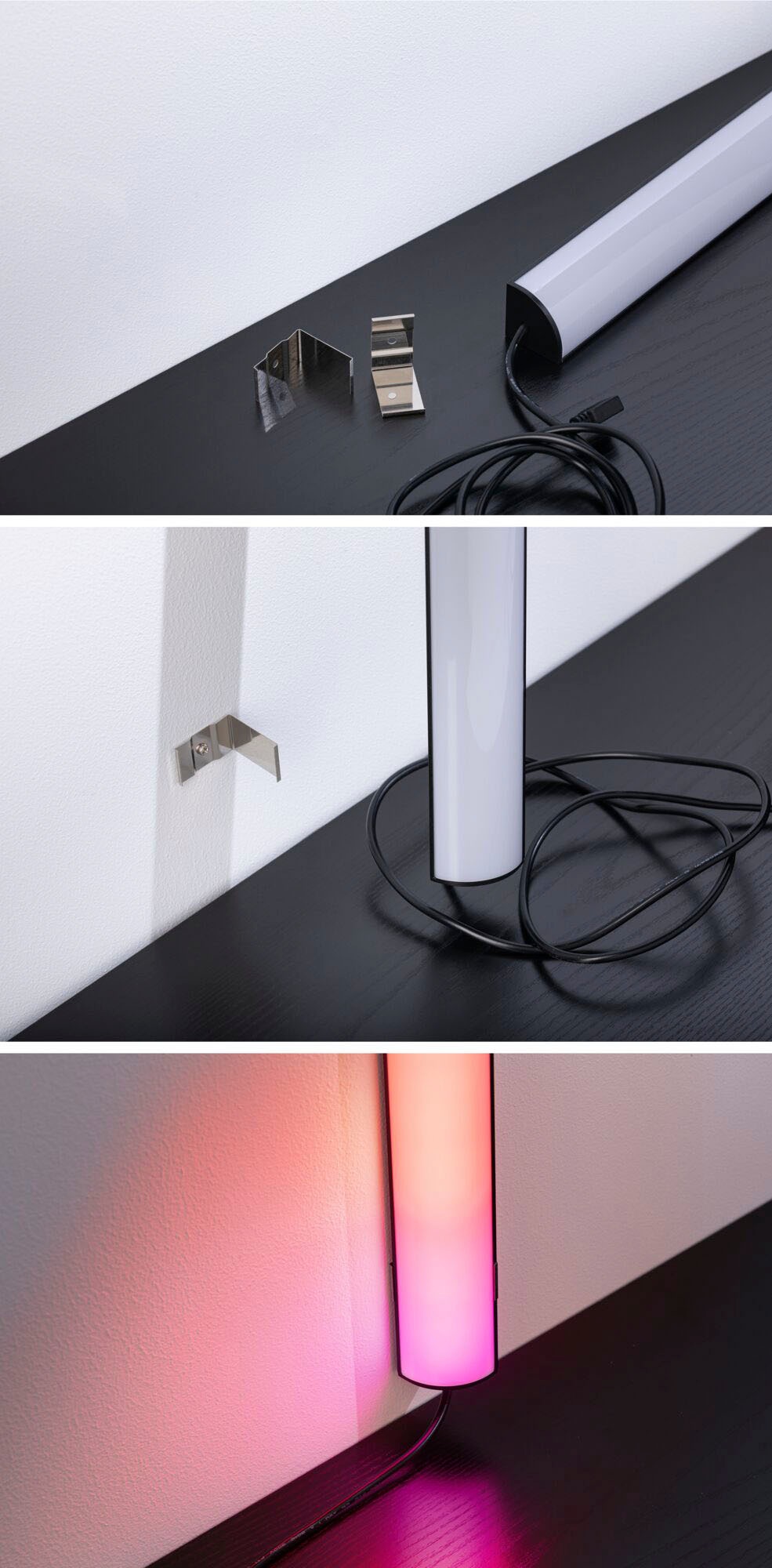Paulmann LED-Streifen »EntertainLED Lightbar Dynamic Rainbow RGB 30x30mm 2x1W 2x48lm«, 2 St.-flammig