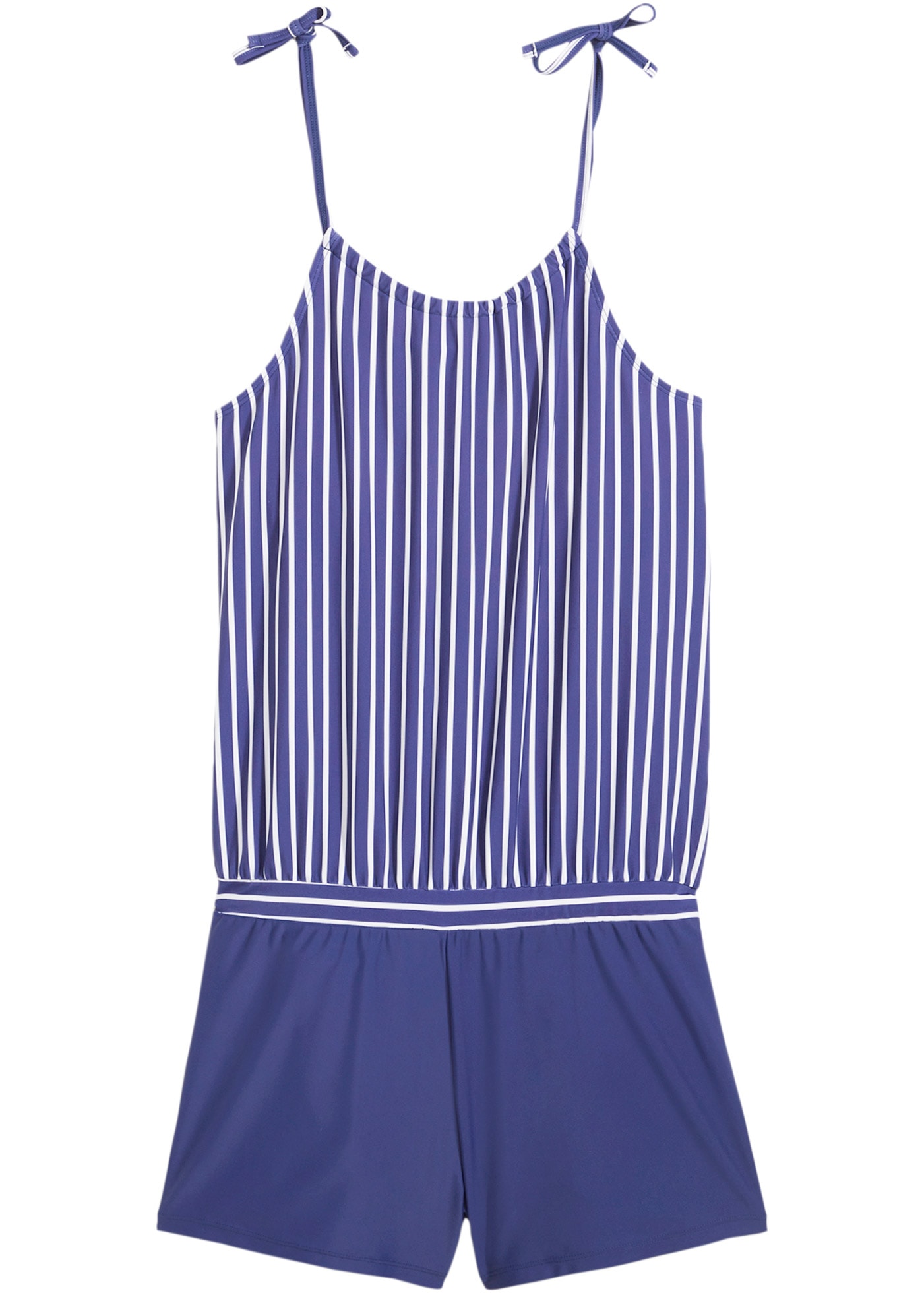 bonprix Badeanzug »Badeoverall mit Trägern zum Binden« Badeoverall mit Trägern zum Binden