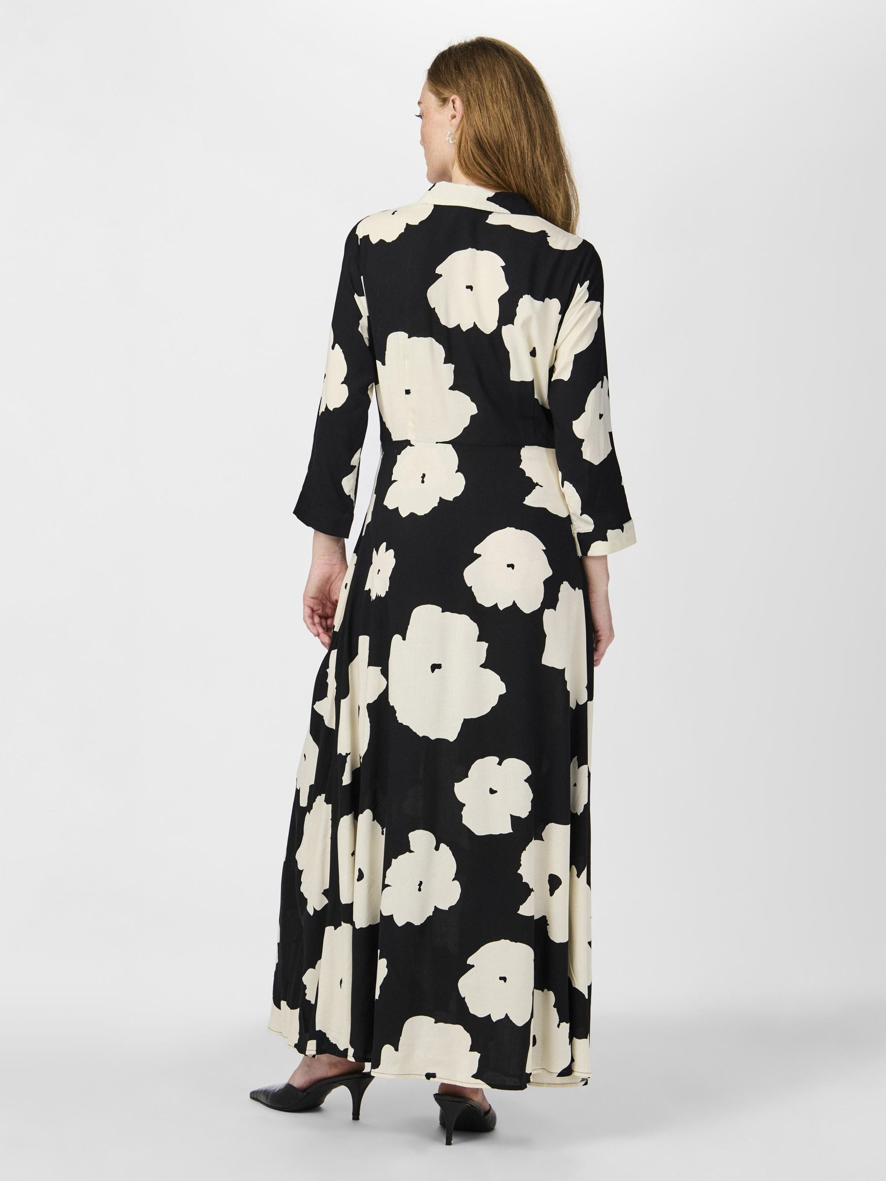 Y.A.S Hemdblusenkleid »YASSAVANNA LONG SHIRT DRESS«, mit 3/4 Ärmel