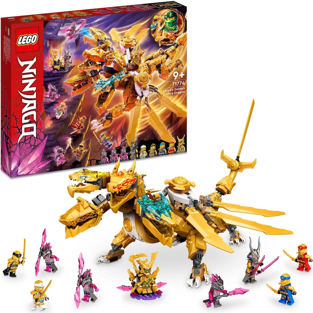 LEGO® Konstruktionsspielsteine »Lloyds Ultragolddrache (71774), LEGO® NINJAGO«, (989 St.)