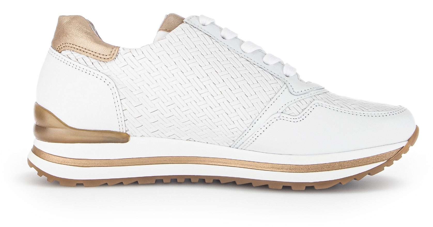 Gabor Keilsneaker »TURIN«, Freizeitschuh, Halbschuh, Schnürschuh mit schönen Metallic-Details