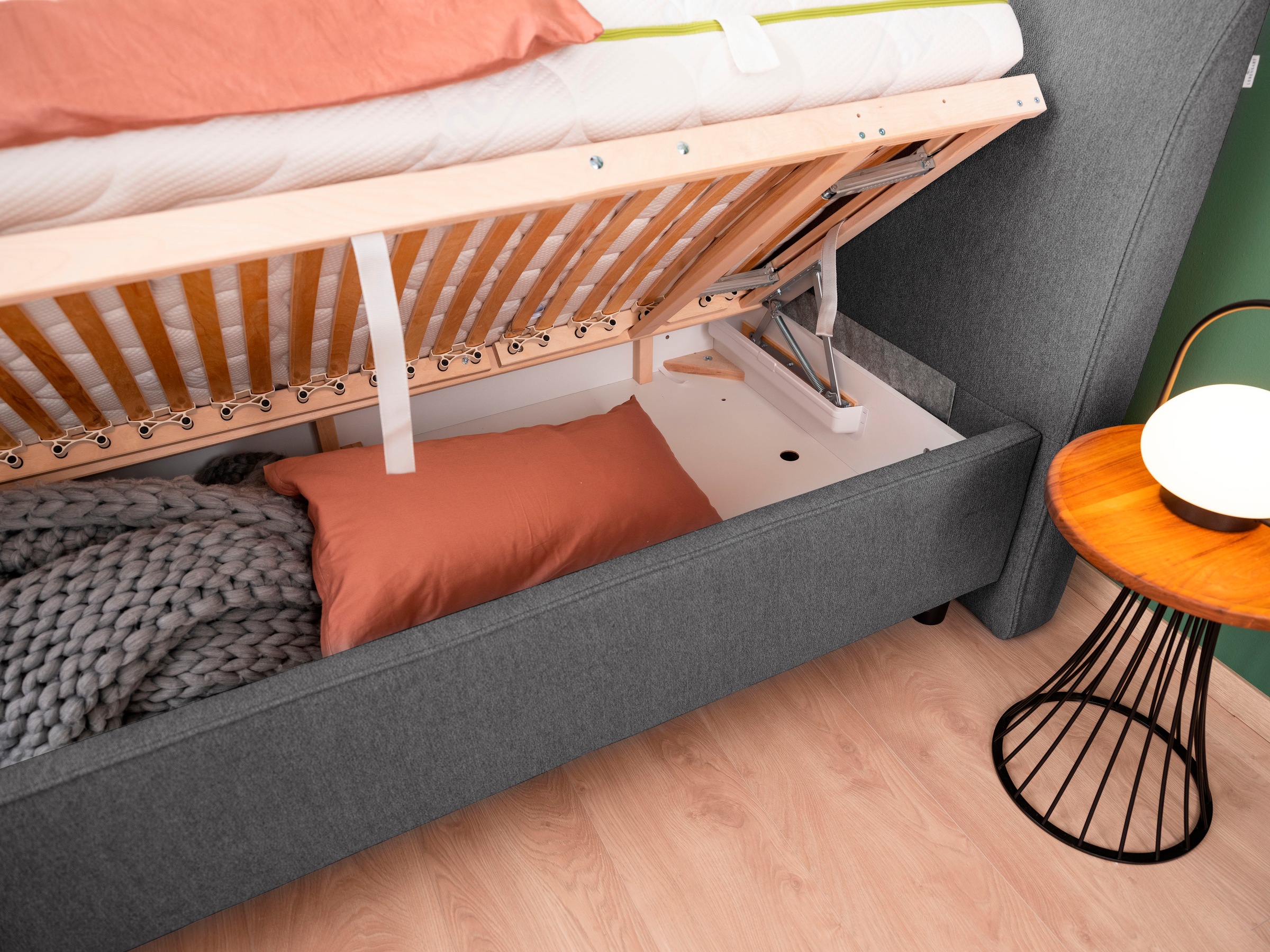 alina Stauraumbett »Serina Supercomfort« inkl. Lattenrost mit Kopf- und Fußhochsteller, diverse Ausführungen