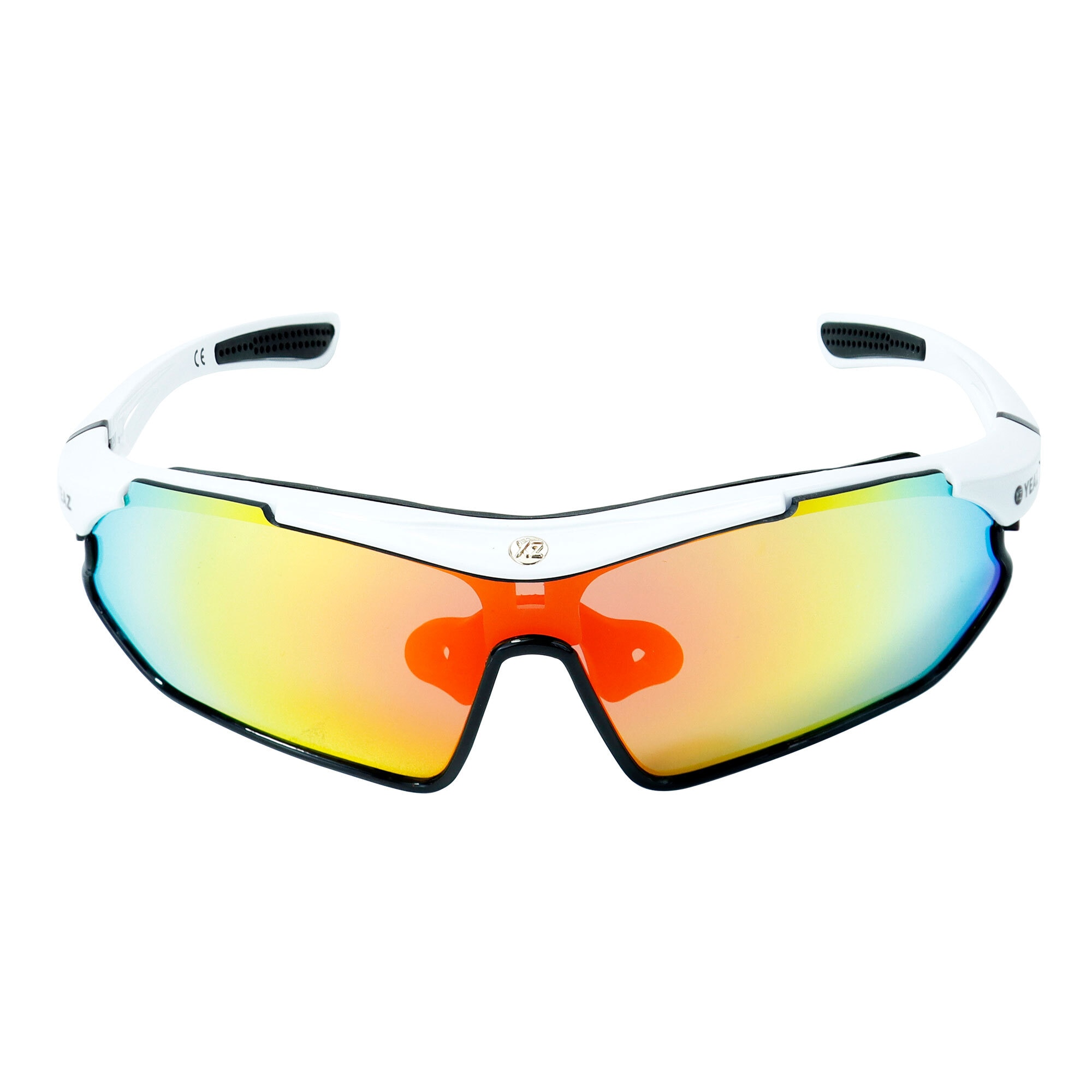 YEAZ Sportbrille »Sport-Sonnenbrille weiß/schwarz/rot SUNRAY«