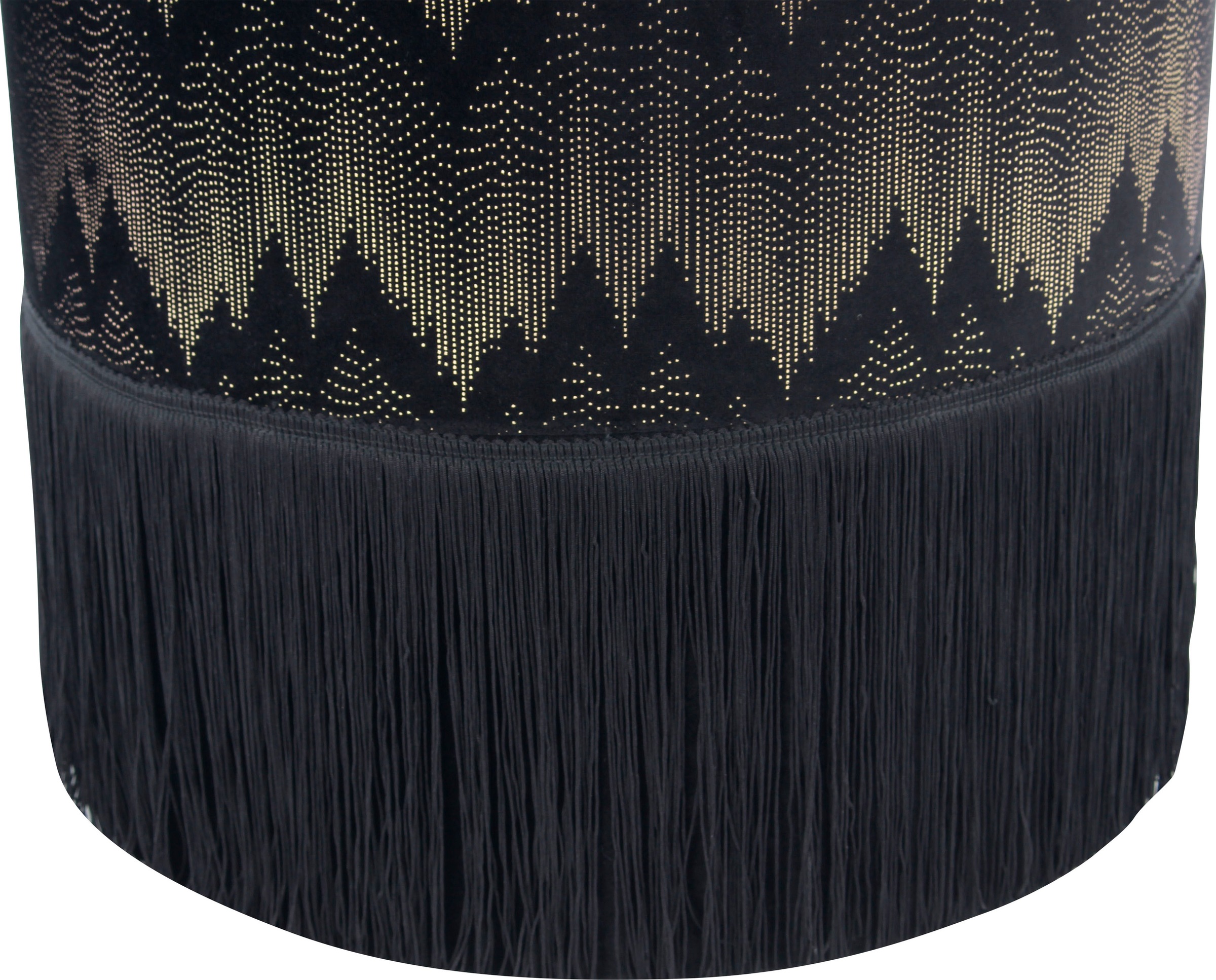 Kayoom Sitzhocker »Hocker Cleopatra 825, mit samtigem Bezug«, (1 St.), verziert, orientalisches Design, modern gestaltet