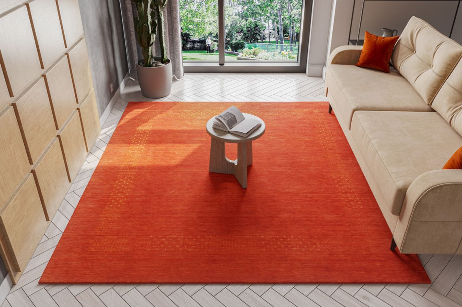 morgenland Wollteppich »Nova - Gabbeh Teppich - Loribaft Perser«, quadratisch, 1,5 mm Höhe, Flachgewebe