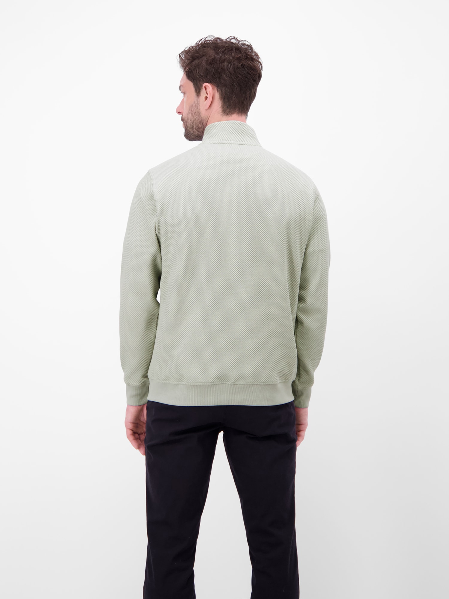 LERROS Sweatshirt »Troyer mit Reißverschlusskragen«
