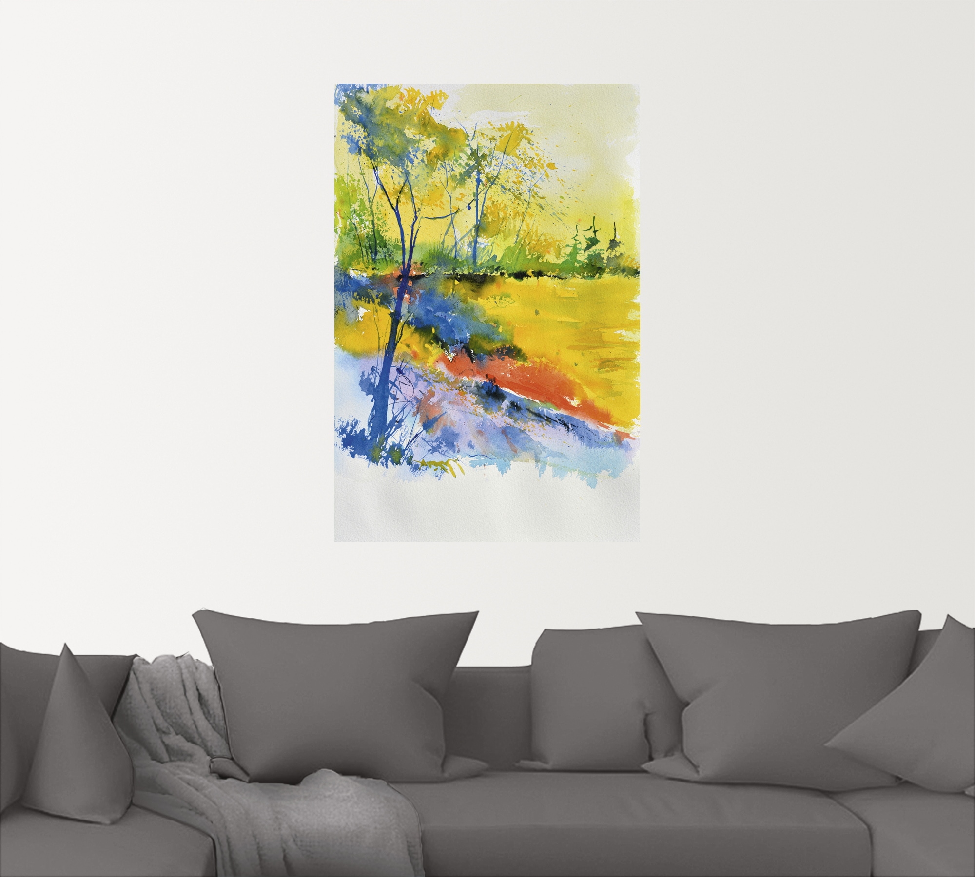 Artland Wandbild »Landschaft im Sonnenlicht«, Wald, (1 St.), als Alubild, Outdoorbild, Leinwandbild, Poster, Wandaufkleber