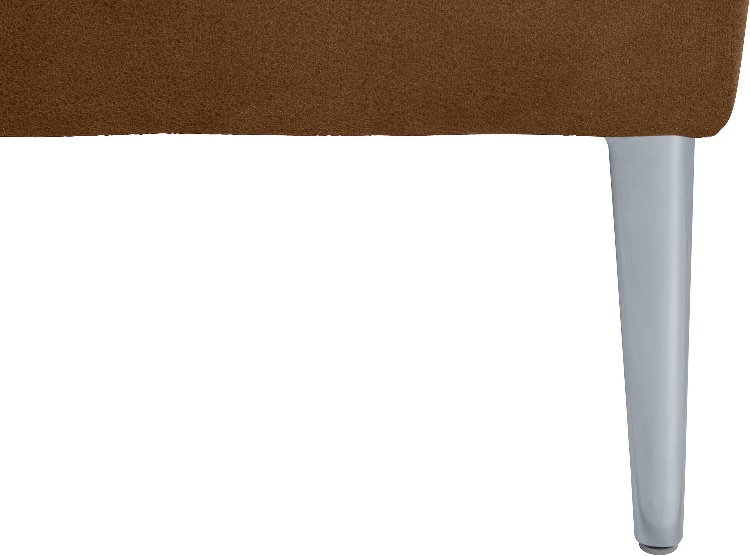 W.SCHILLIG Ecksofa »enjoy&MORE, Designsofa, elegant und bequem, L-Form«, mit Sitztiefenverstellung, Füße silber matt, Breite 310 cm
