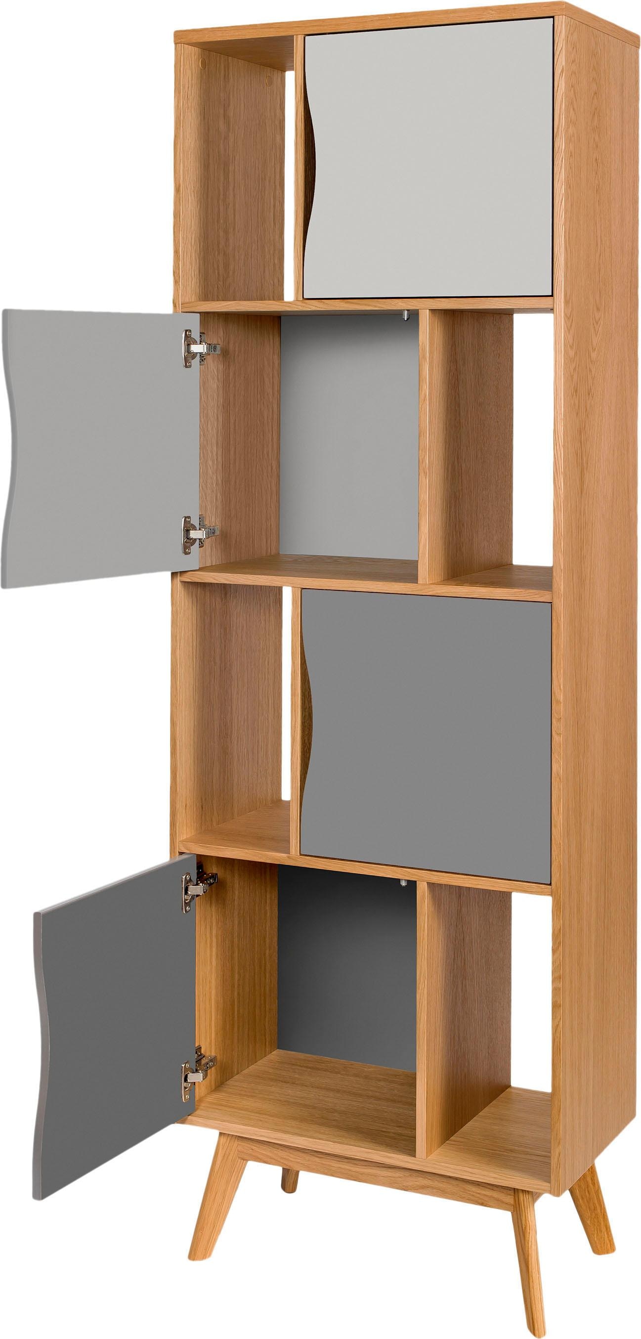 Woodman Bücherregal »Avon«, Höhe 191 cm, Holzfurnier aus Eiche, schlichtes  skandinavisches Design online kaufen