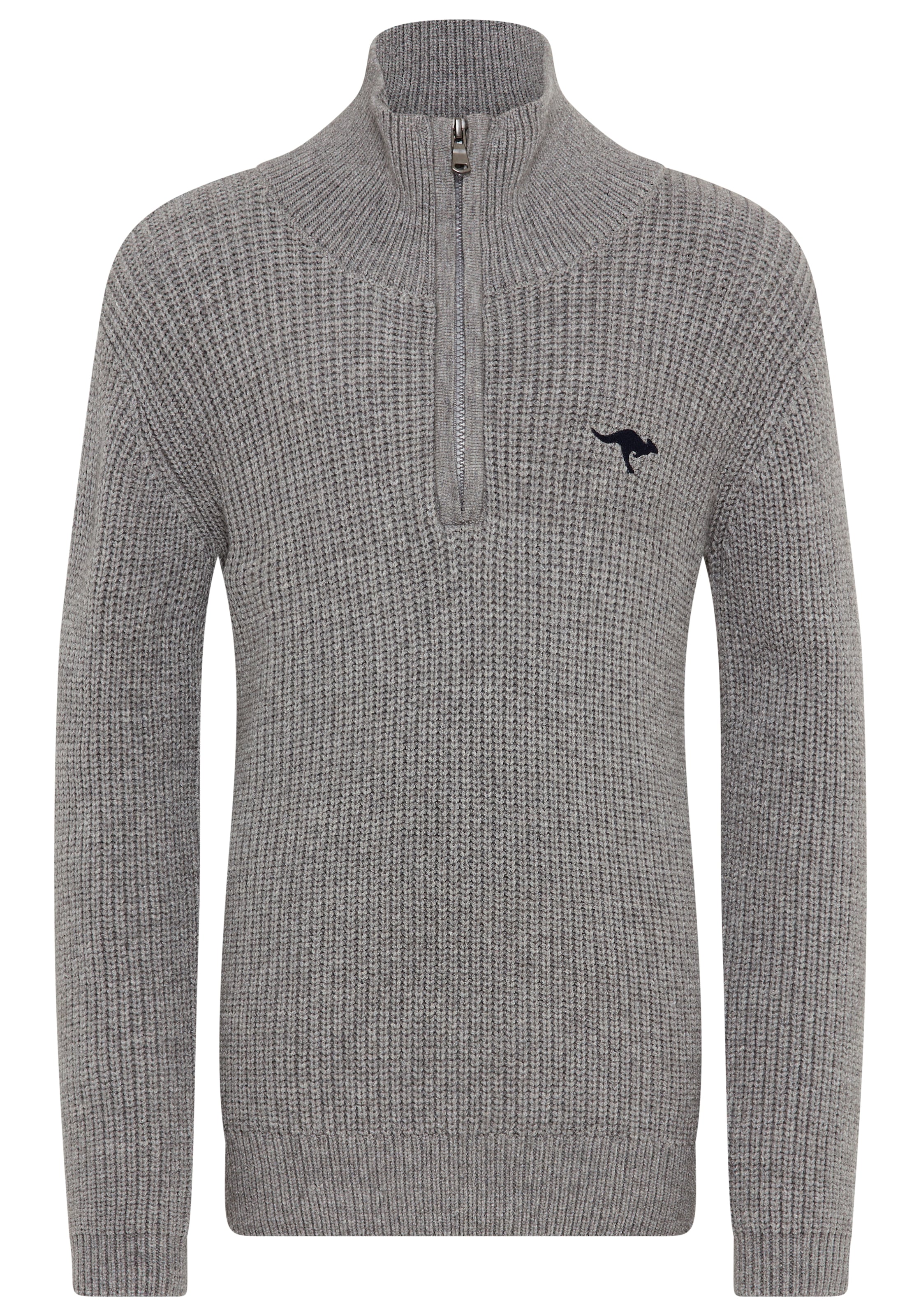 KangaROOS Strickpullover »Troyer, Pullover mit Zipper« Troyer, warmer Pullover