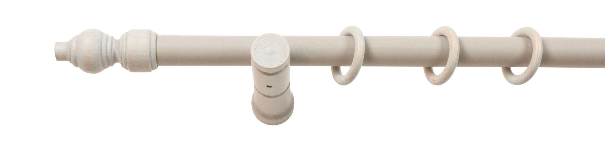 SN DECO GROUP Gardinenstange »Filigrano«, 1 läufig-läufig, Fixmaß, 28 mm, Holz, verschiedene Längen und Farben, Komplettset