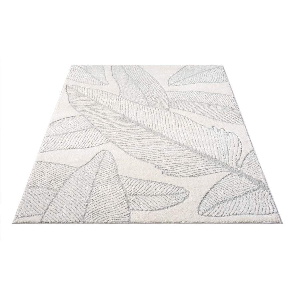 Carpet City Teppich »LOUNGE 0629«, rechteckig, 15 mm Höhe, Kurzflor-Teppich Modern, Hoch-Tief-Struktur, Wohnzimmer, Schlafzimmer