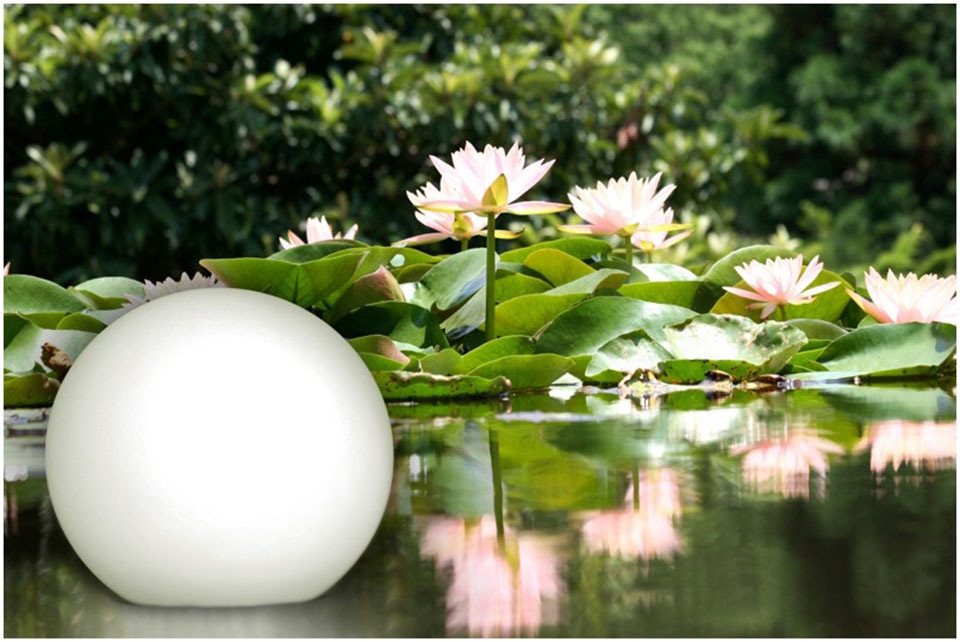 BONETTI LED Gartenleuchte »LED Solar Kugelleuchte 40 cm«, Leuchtmittel LED-Modul | LED fest integriert, schwimmfähig