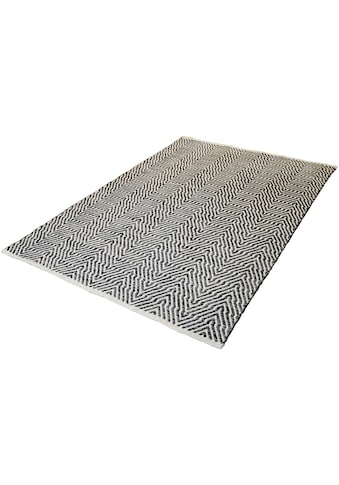 calo-deluxe Teppich »Luba 433«, rechteckig, 7 mm Höhe, reine Baumwolle, Wohnzimmer kaufen
