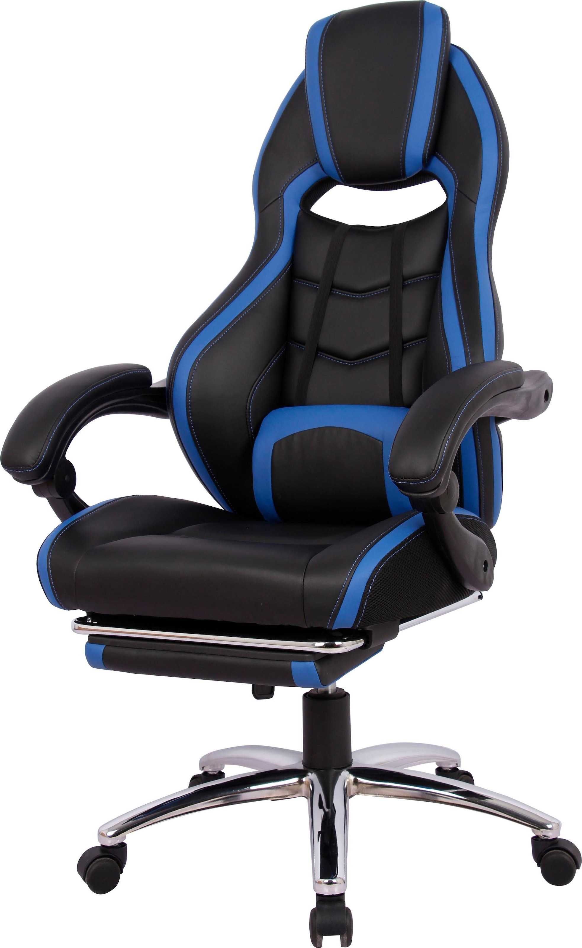 INOSIGN Gaming-Stuhl »Sprinta 1, Chefsessel mit ausziehbarer Fußstütze,«, Kunstleder, komfortabel gepolstert mit vielen ergonomischen Funktionen