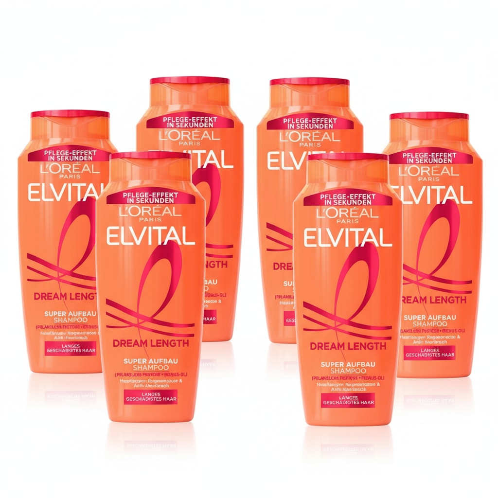 L'ORÉAL PARIS Haarshampoo »L'Oréal Paris Elvital Dream Length Shampoo« Repariert und stärkt das Haar, spendet Feuchtigkeit, bringt Glanz.