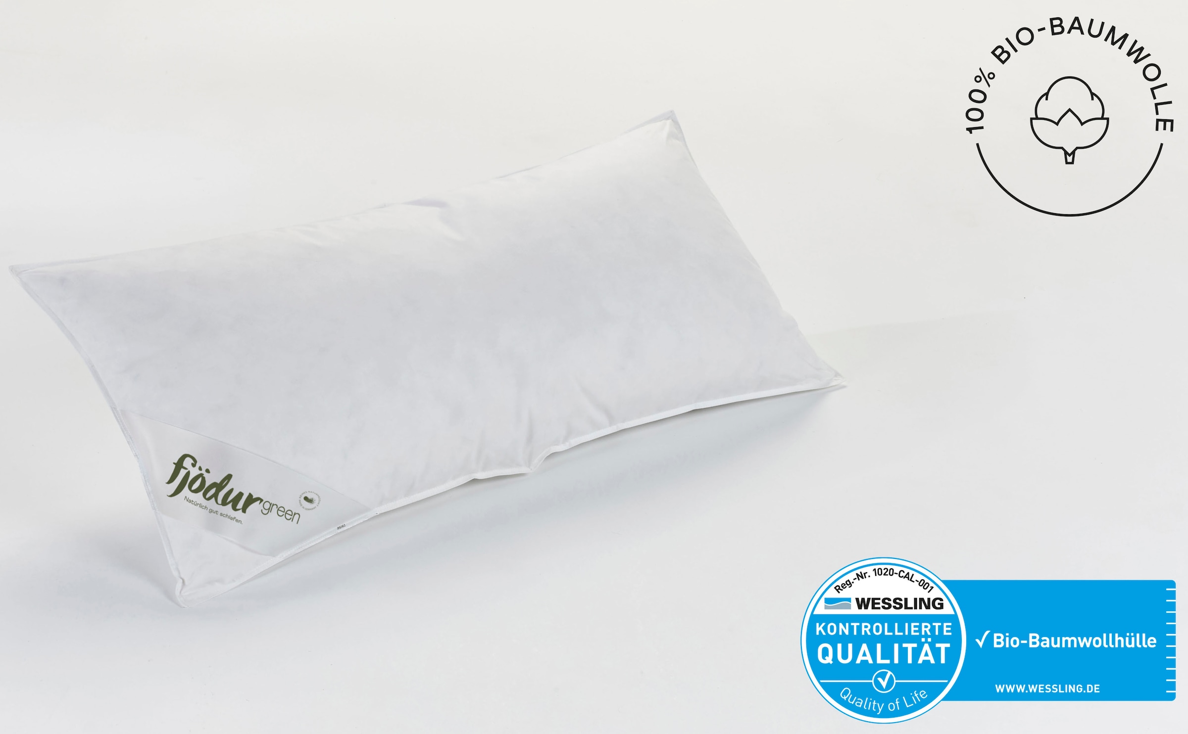 fjödur 3-Kammer-Kopfkissen »Fleur, Kissen Made in Germany« Füllung: Außen: 50% Daunen % 50 %Federn, Innenkern aus Federn 1 Stk. tlg. Das 3-Kammerkissen gibt es in den Größen 40 x 80 und 80 x 80 cm.