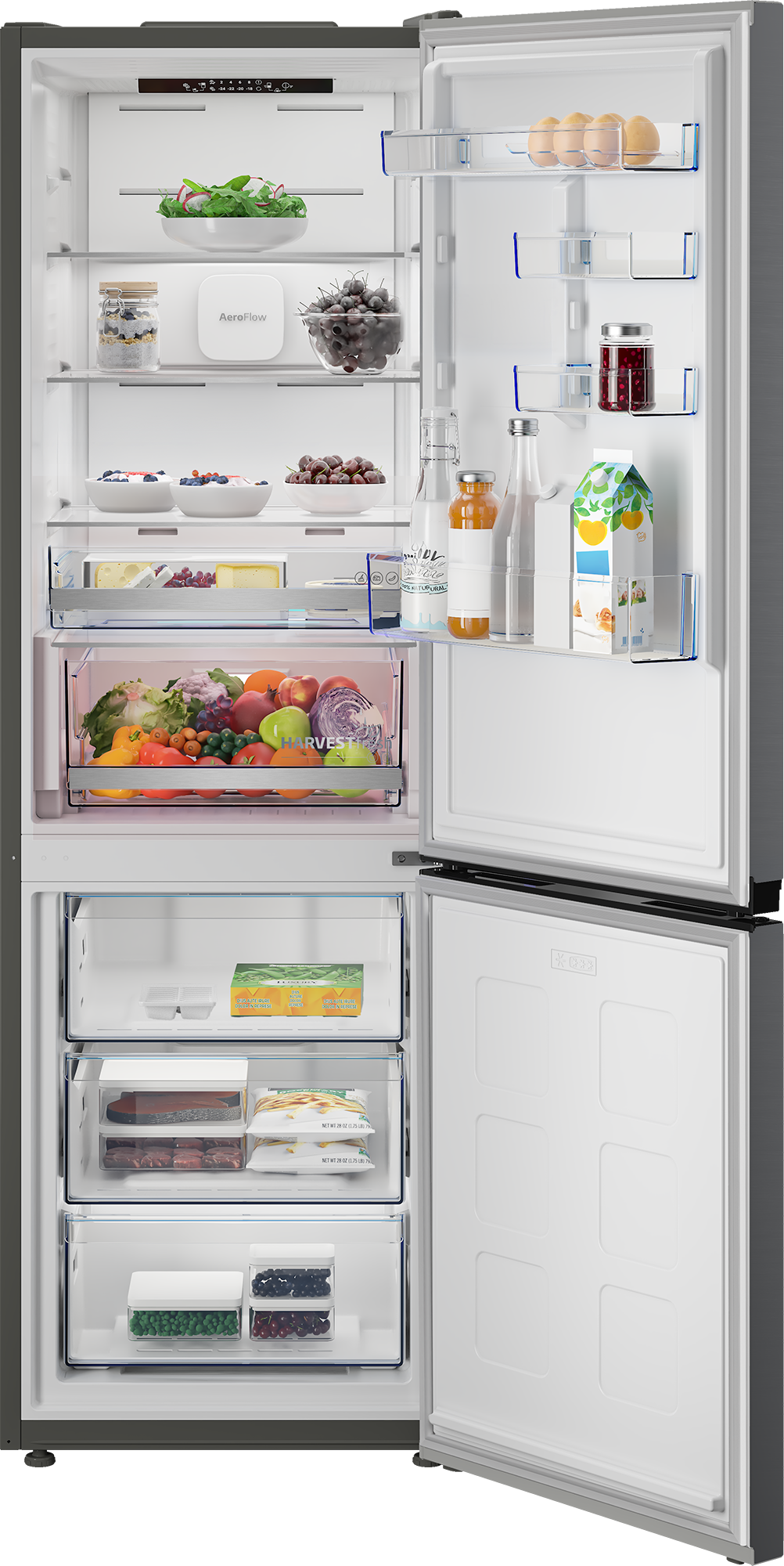 BEKO Kühl-/Gefrierkombination »B7RCNA377HXP« 186,5 cm hoch 59,5 cm breit Volle Kapazität – ohne Abtauen