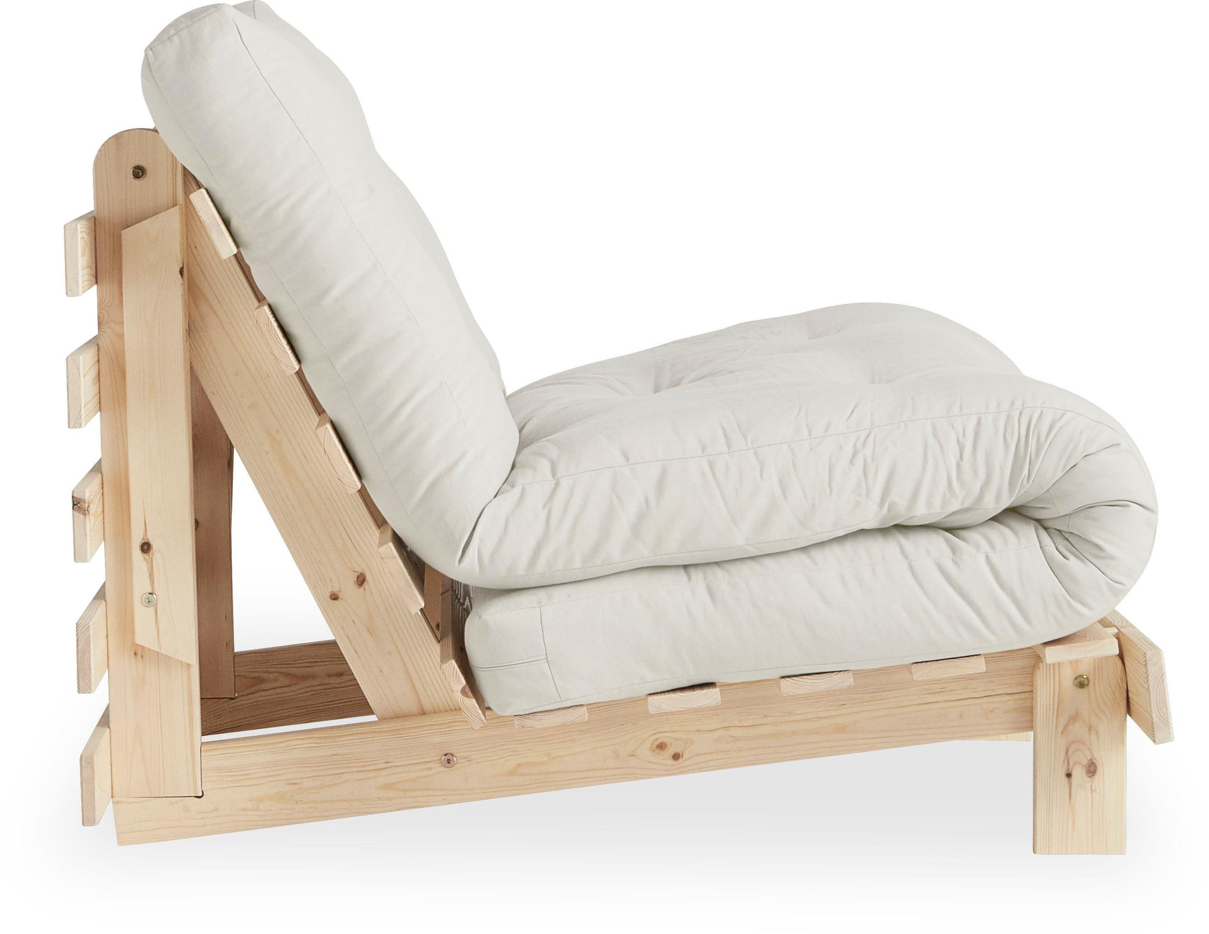 Karup Design Daybett »Roots Schlafsofa, Gästebett, Sofa inkl. Futonmatratze«, Liegefläche 90/140/160 x200 cm, FSC® zertifizierte Kiefer