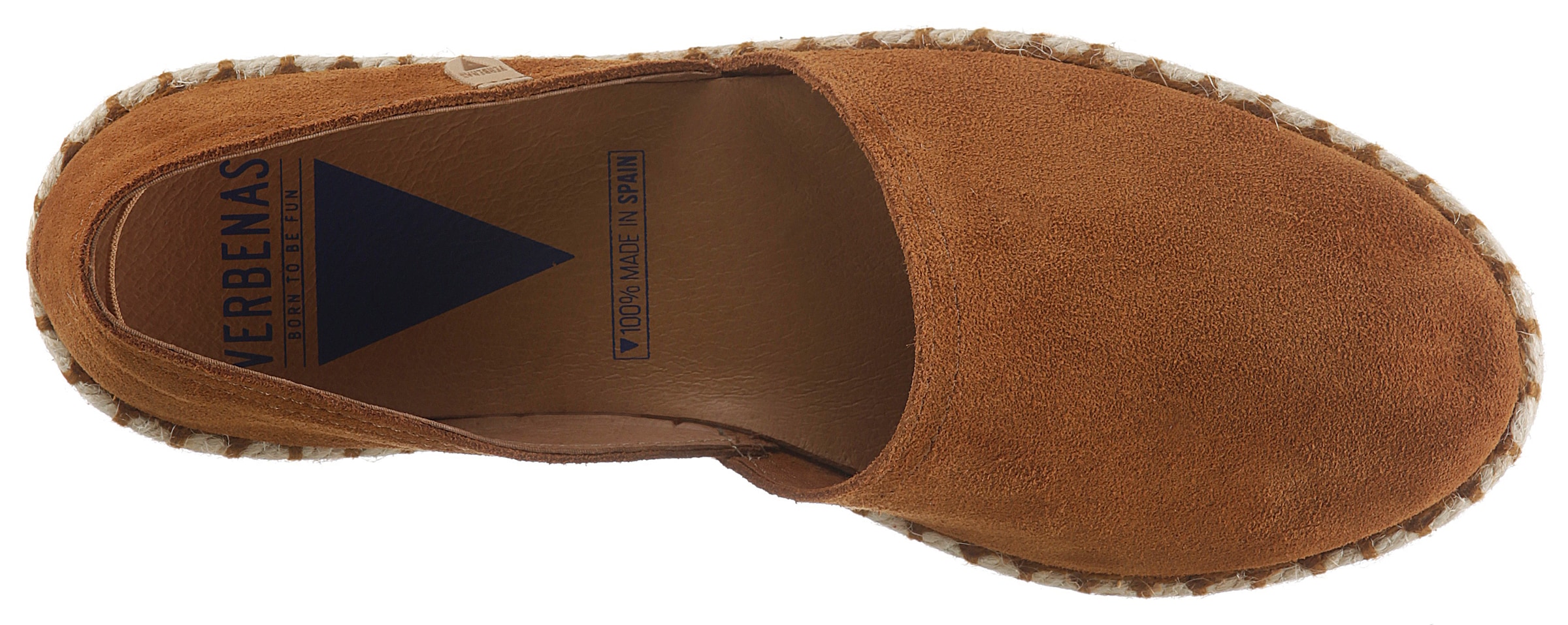 VERBENAS Espadrille »CARMEN SERRAJE«, Schlupfschuh, Sommerschuh, Loafer mit typischem Jute-Rahmen