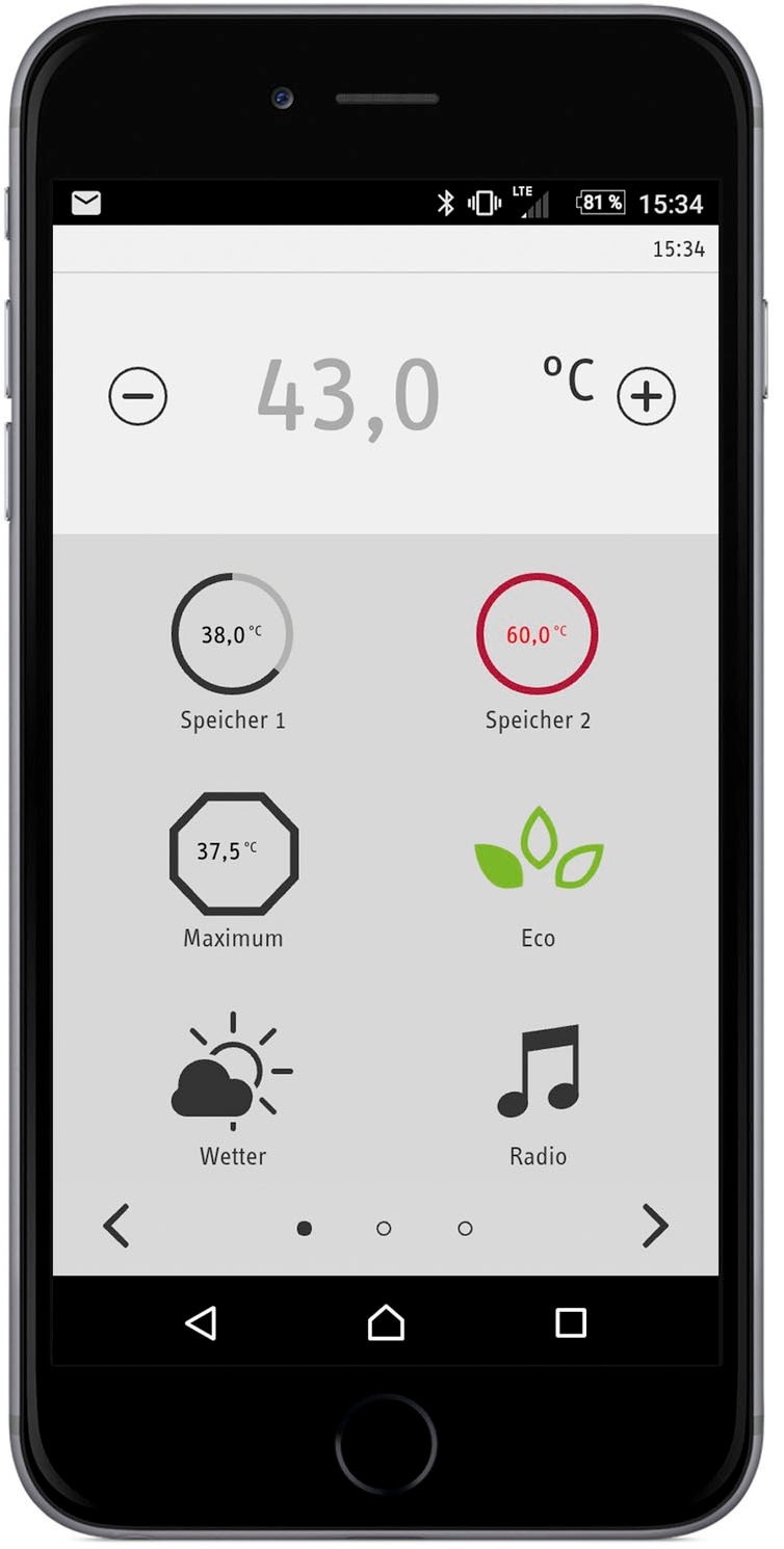 STIEBEL ELTRON Komfort-Durchlauferhitzer »DHE Connect«, 4i Technologie für immer konstante Warmwassertemperatur, 18/21/24 kW