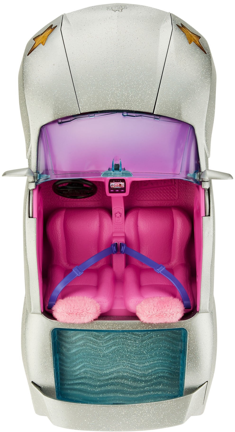 Barbie Puppen Fahrzeug »Extra, Cabrio, glitzert, mit Regenbogen Reifen und Zubehör«