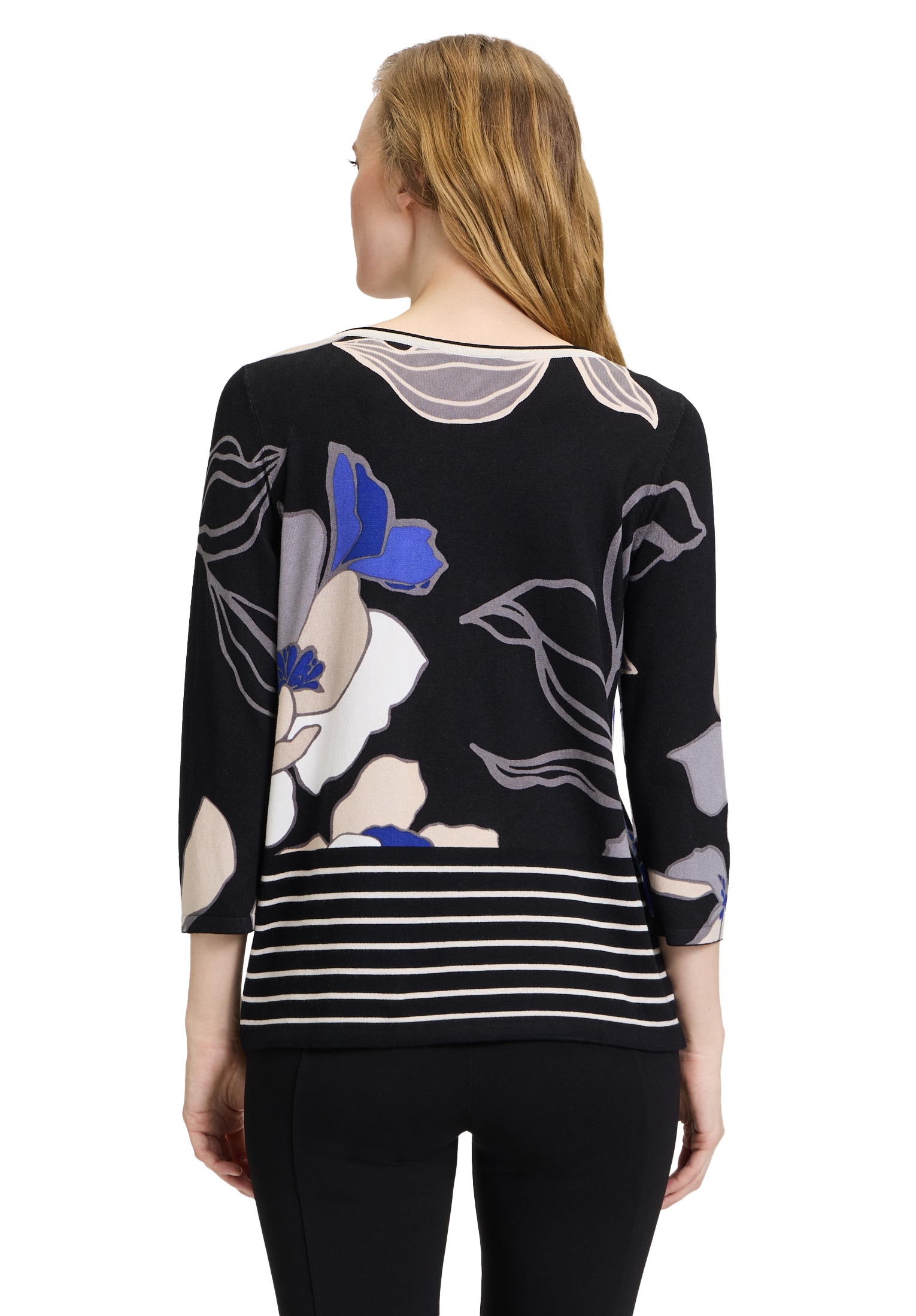 Betty Barclay Rundhalspullover »Feinstrickpullover mit Blumenprint«