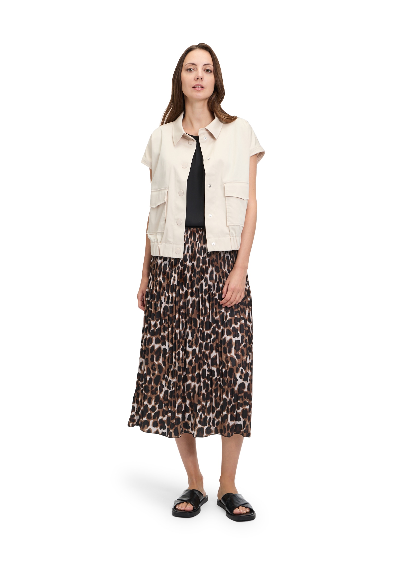Betty&Co Shirtweste »Sommerweste mit Kragen«