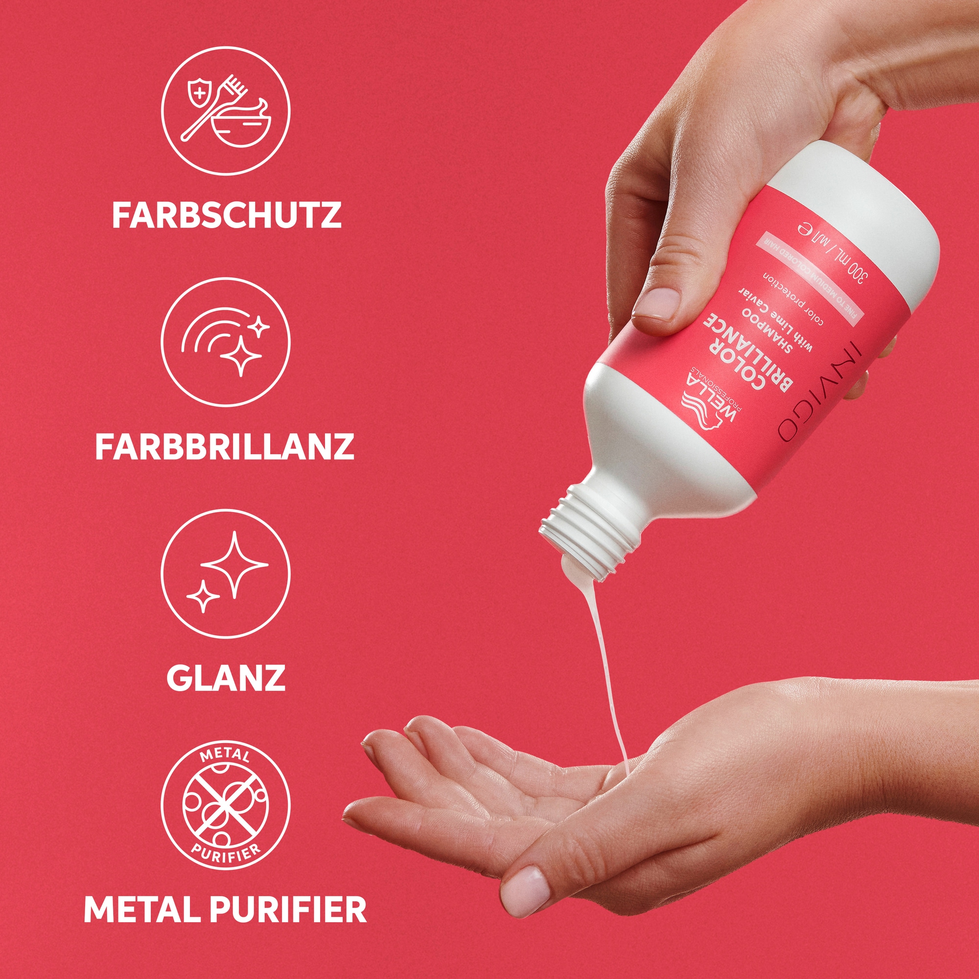 Wella Professionals Haarshampoo »Color Brilliance Shampoo fine« intensiver Farbschutz, verstärkt Glanz, pflegend