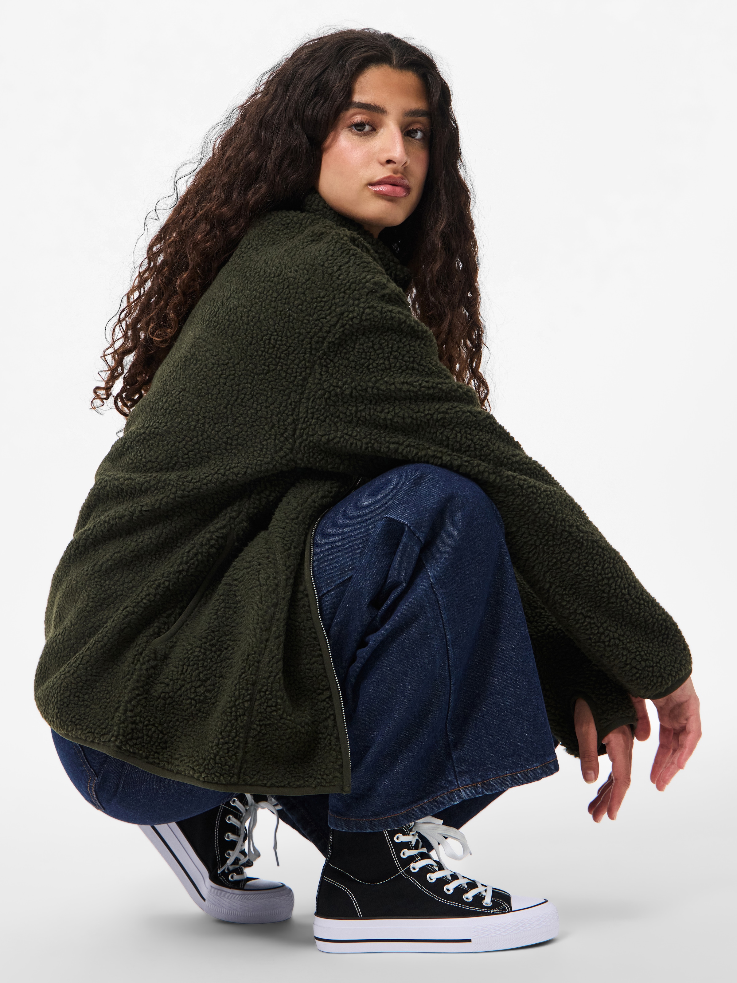 pieces Plüschjacke »PCSADIA LS TEDDY JACKET NOOS BC« Kunstfaser