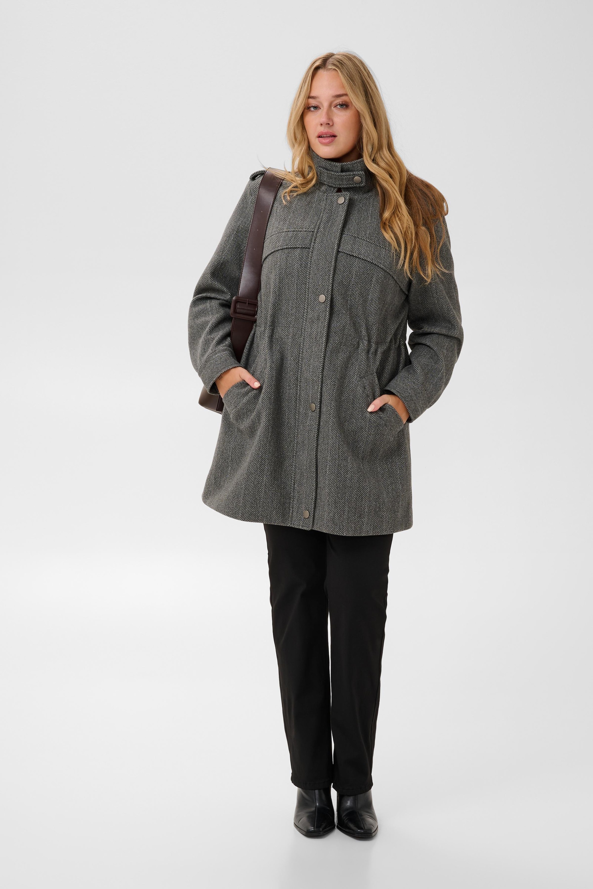 KAFFE Curve Wintermantel »KAFFE Curve Jacke KClauren«