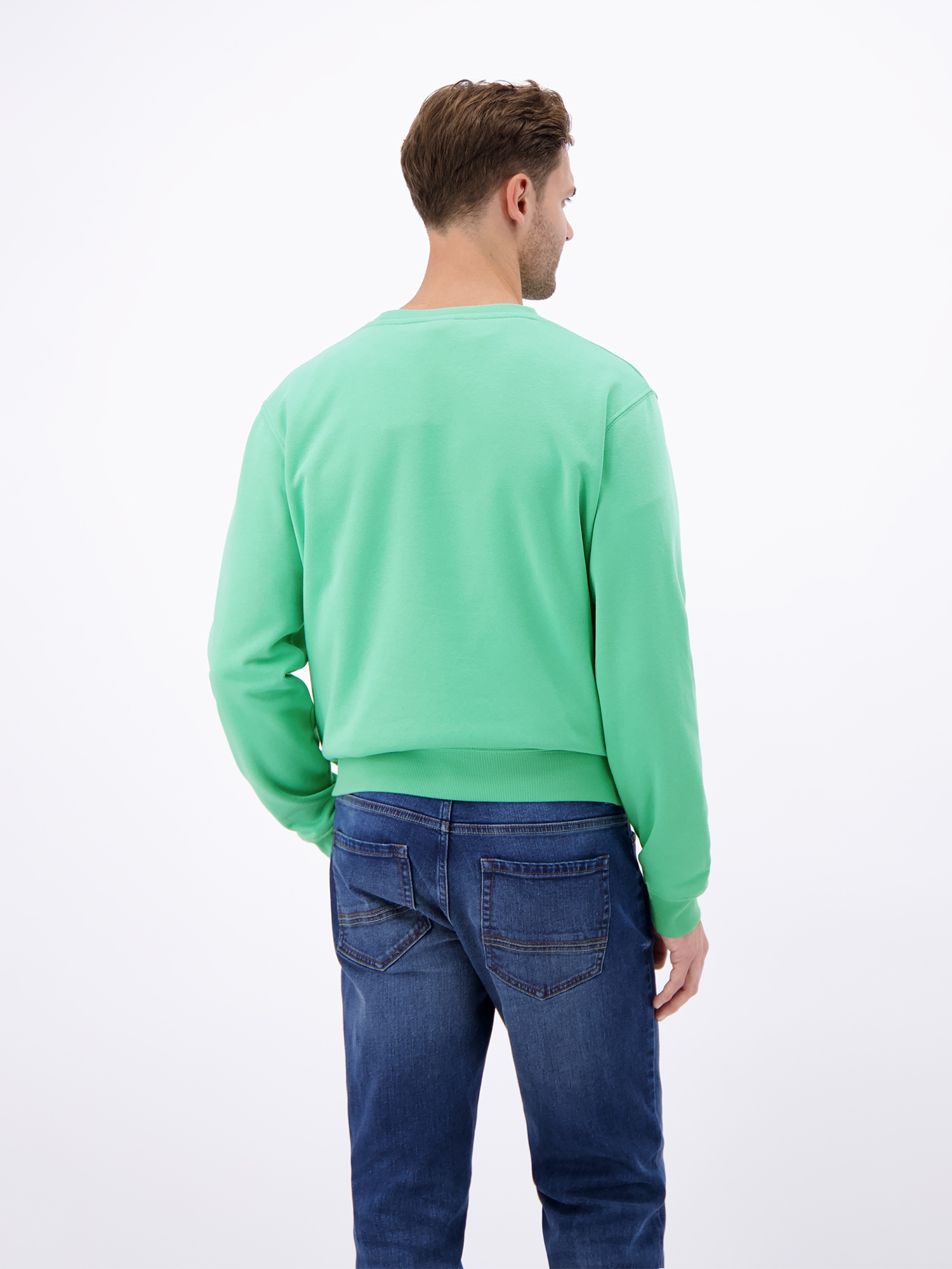 LERROS Sweatshirt »Sweatshirt aus Baumwollmix, O-Neck«
